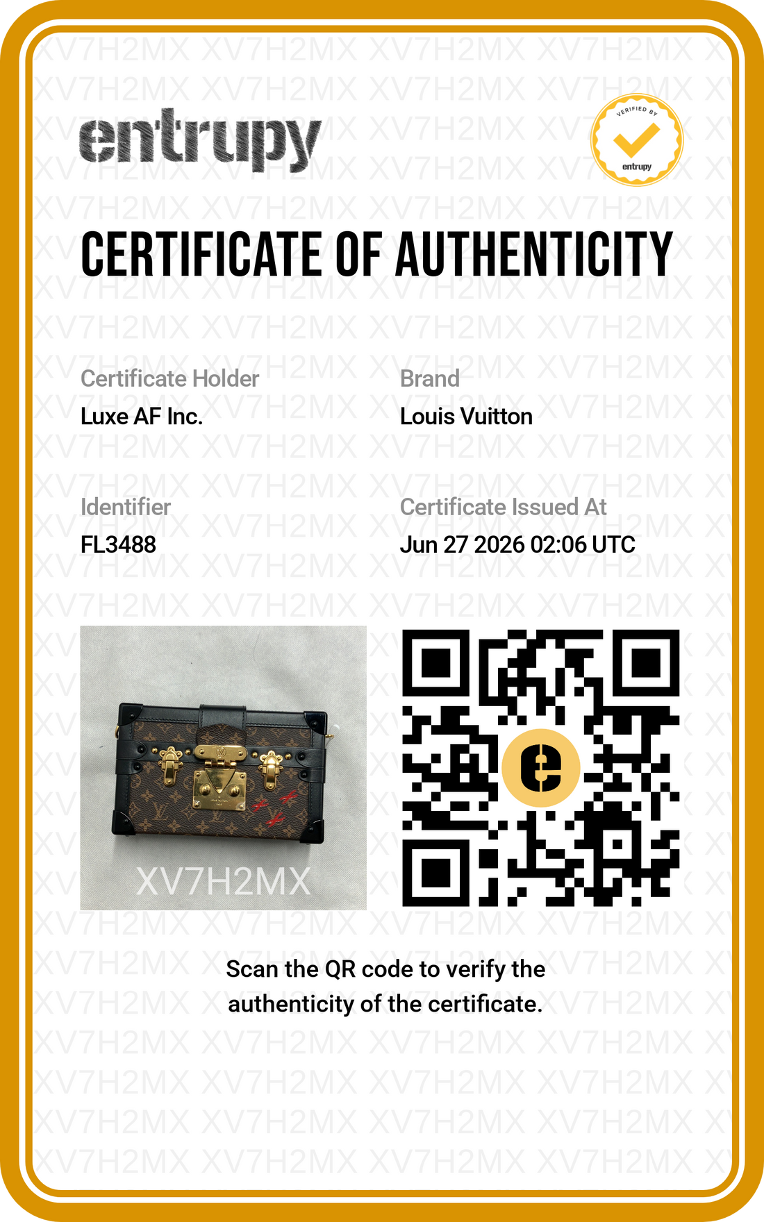 Louis Vuitton Petite Malle Monogram Canvas Shoulder Bag LV3146