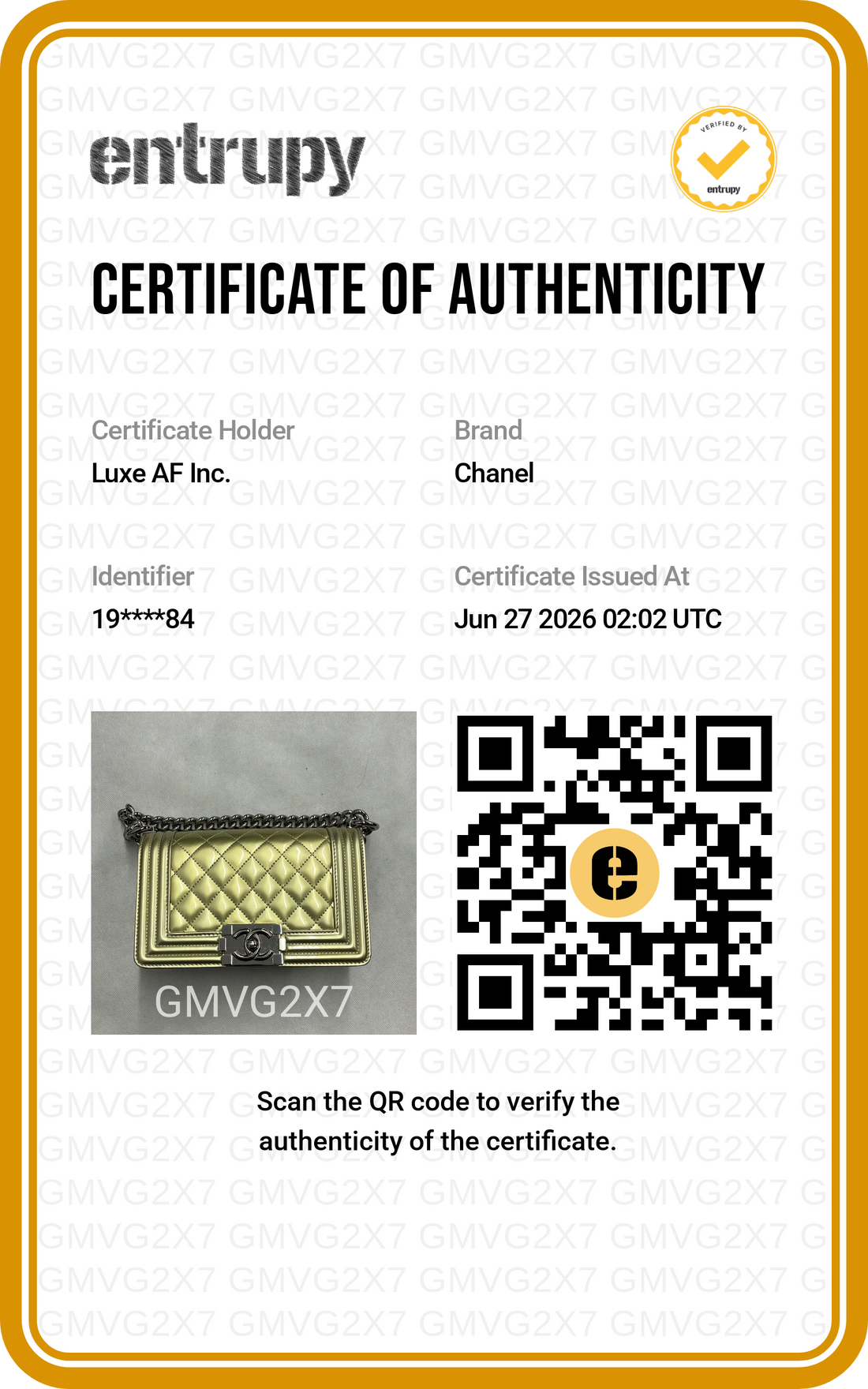 Chanel LeBoy Metallic Gold Quilted Leather Small Size Flap Bag With Silver Buckle(19***84) CC2323