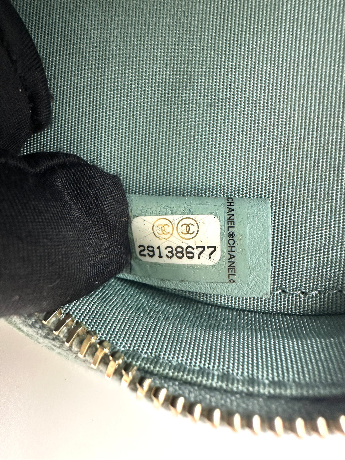 Chanel 19Bag Mint Green Quilted Leather Round Clutch(29***77) CC2339