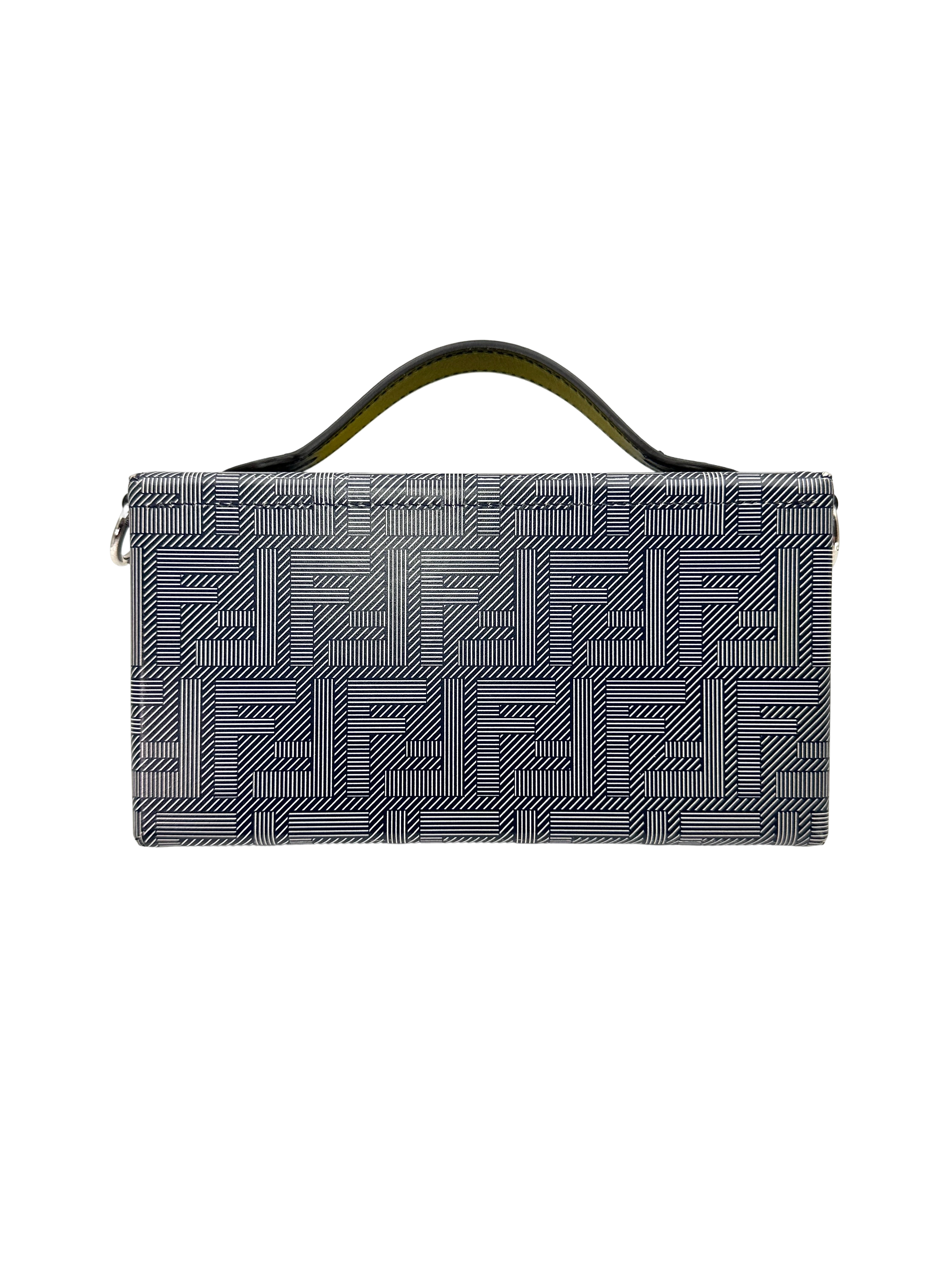 Fendi Baguette Soft Trunk FF Motif Monogram Canvas Shoulder Bag IRIS257