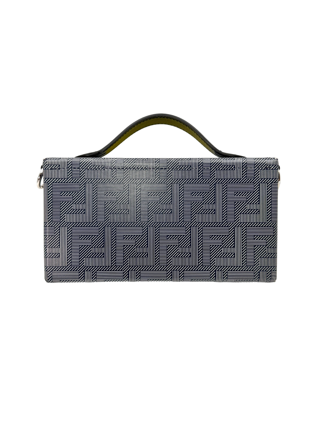 Fendi Baguette Soft Trunk FF Motif Monogram Canvas Shoulder Bag IRIS257