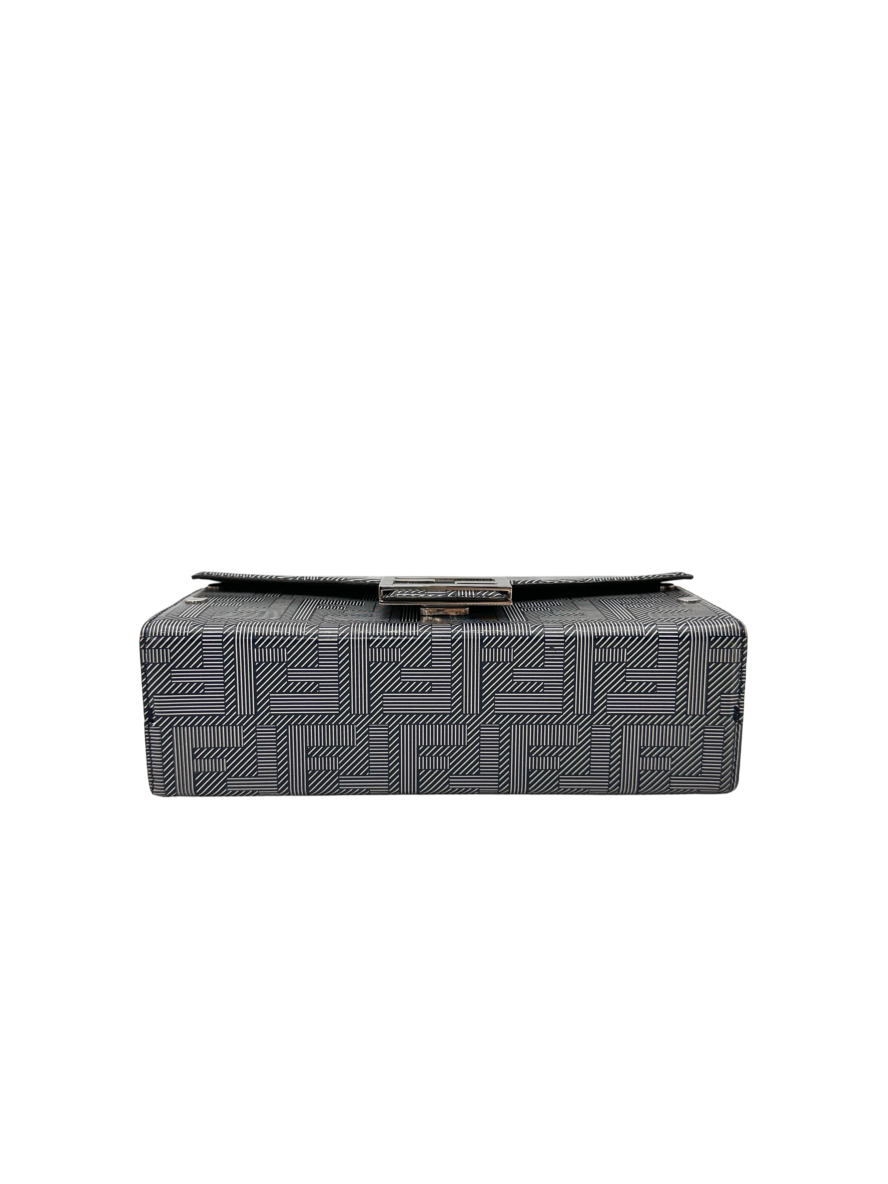 Fendi Baguette Soft Trunk FF Motif Monogram Canvas Shoulder Bag IRIS257