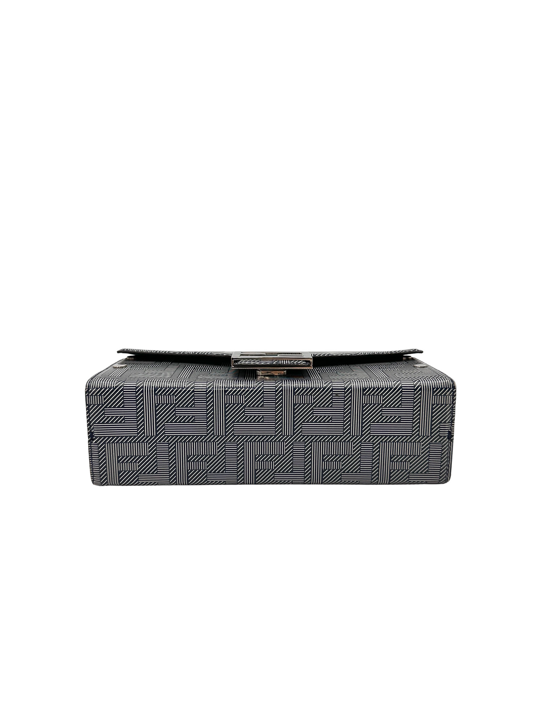 Fendi Baguette Soft Trunk FF Motif Monogram Canvas Shoulder Bag IRIS257