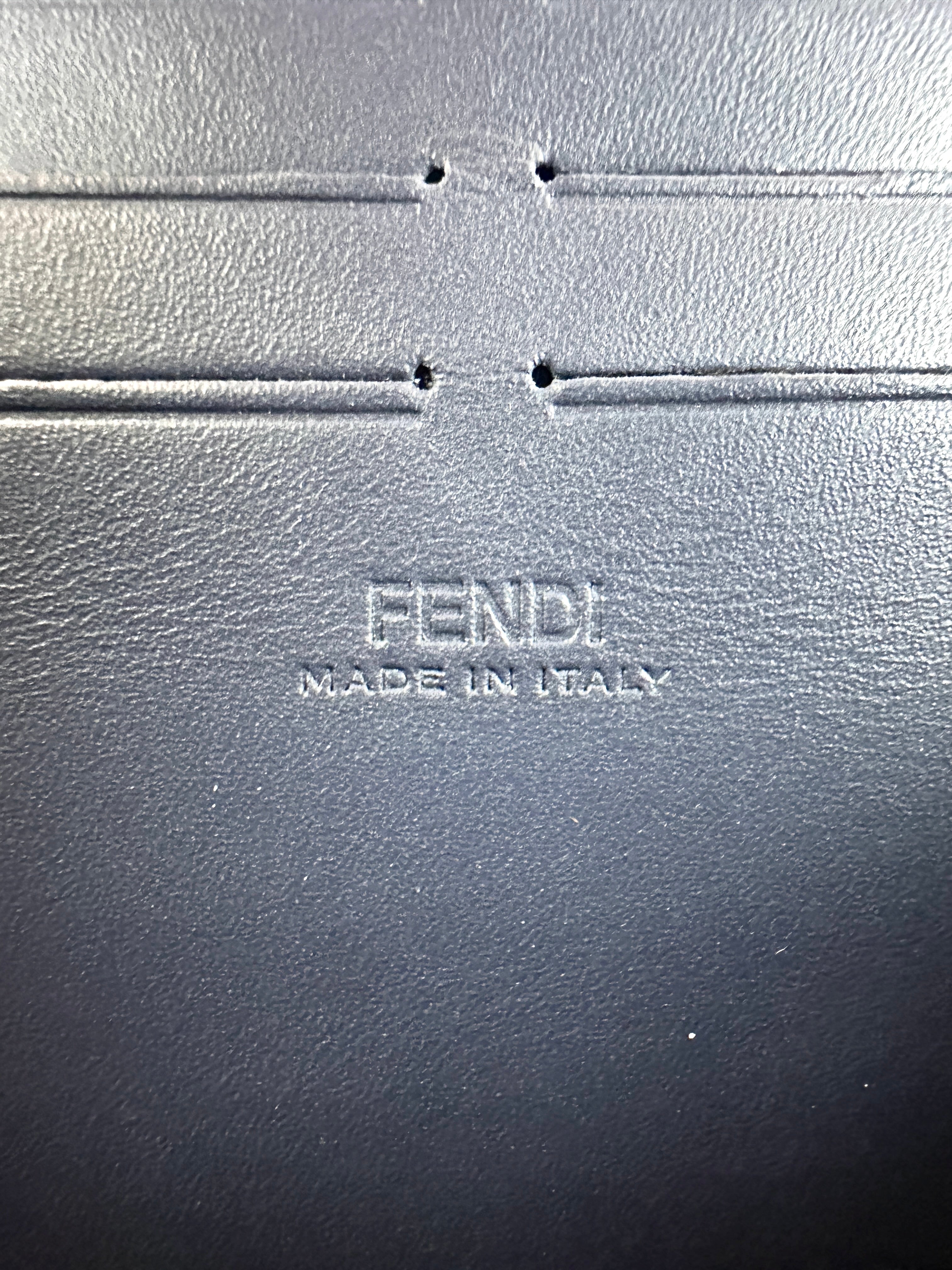 Fendi Baguette Soft Trunk FF Motif Monogram Canvas Shoulder Bag IRIS257