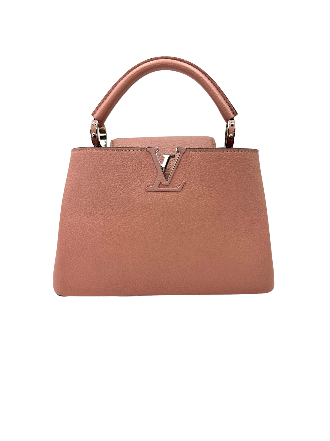 Louis Vuitton Capucines BB Pink Taurillon Leather Handle Bag LV3158