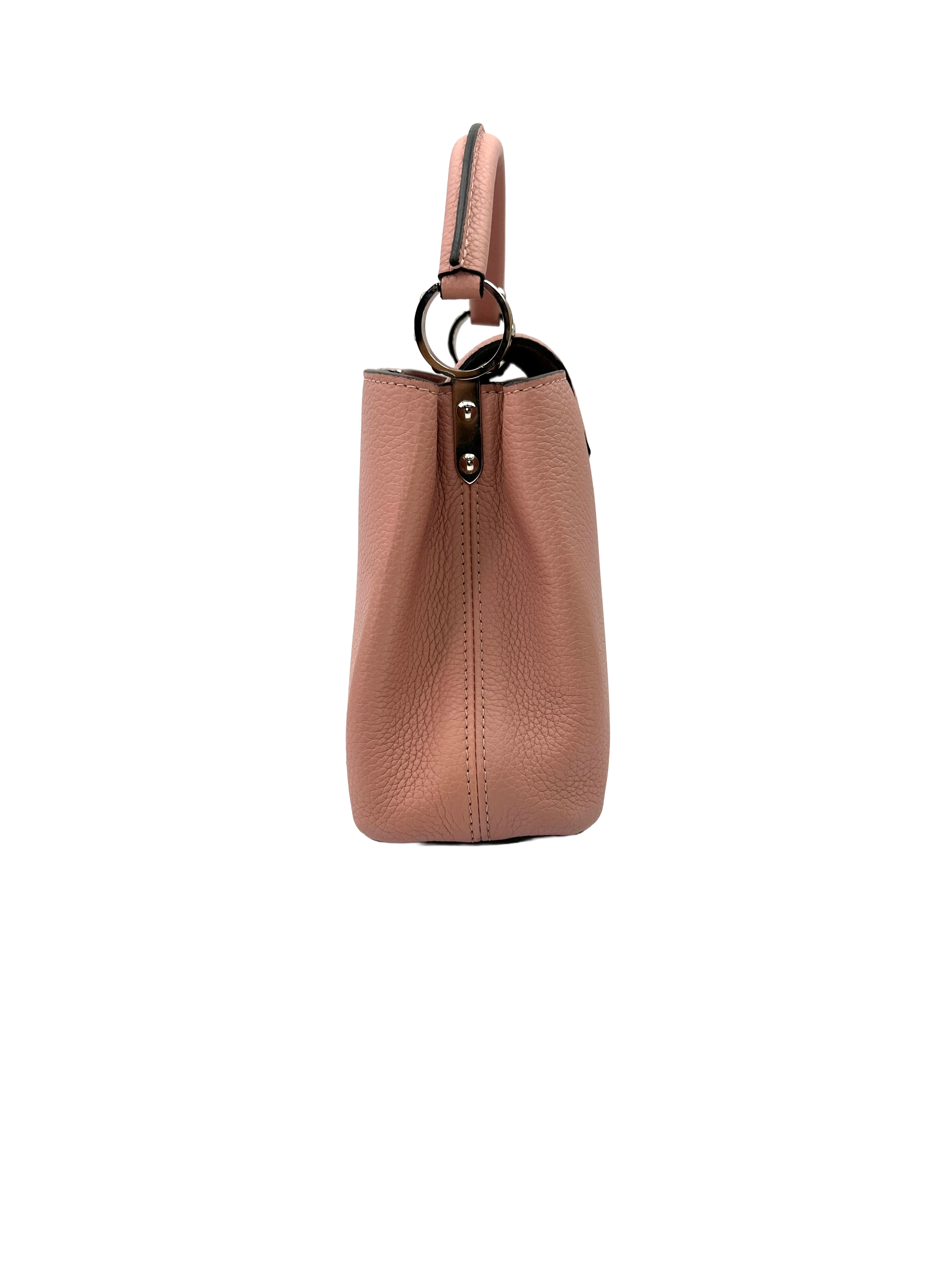 Louis Vuitton Capucines BB Pink Taurillon Leather Handle Bag LV3158
