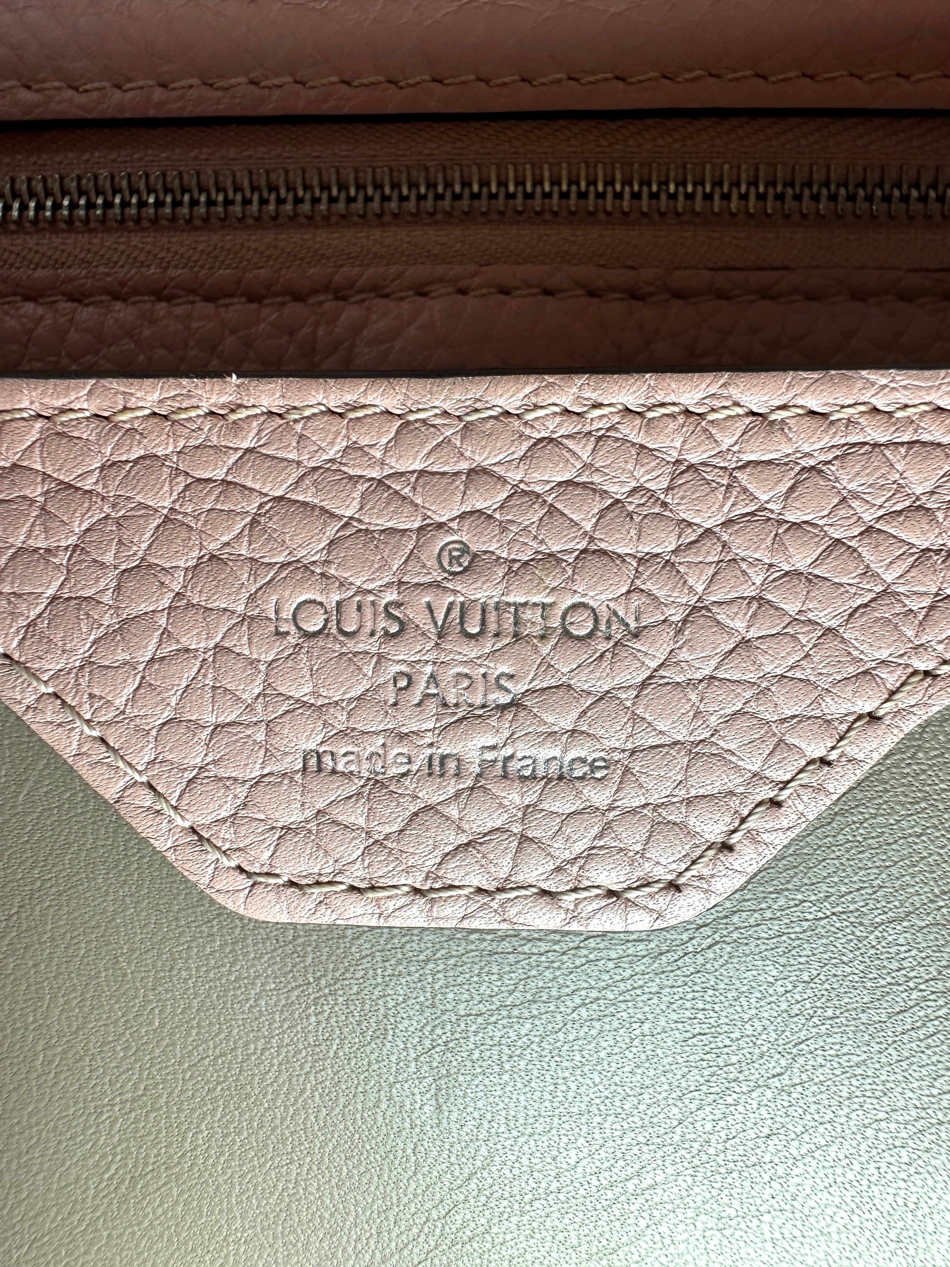 Louis Vuitton Capucines BB Pink Taurillon Leather Handle Bag LV3158