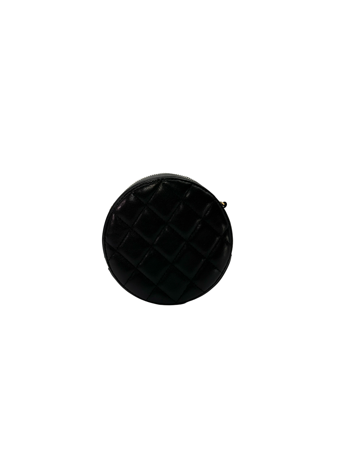 Chanel 19Bag Black Quilted Leather Round Clutch(28***57) CC2338
