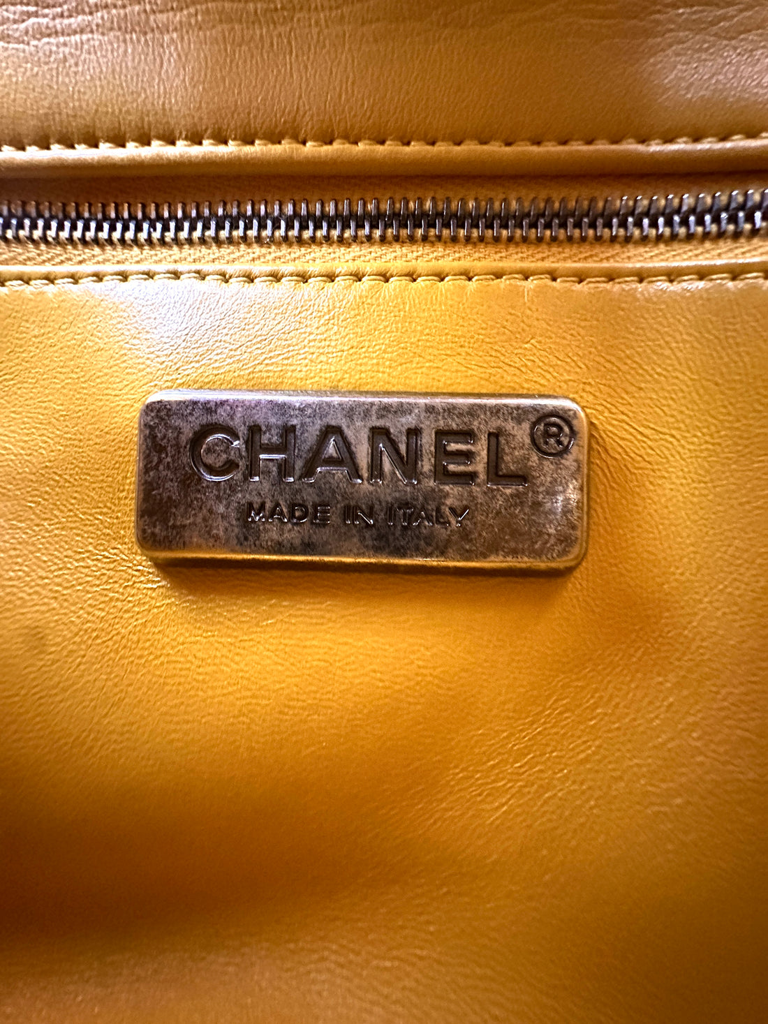 Chanel CoCo Handle Yellow Python Leather Shoulder Bag(22***10) CC2371