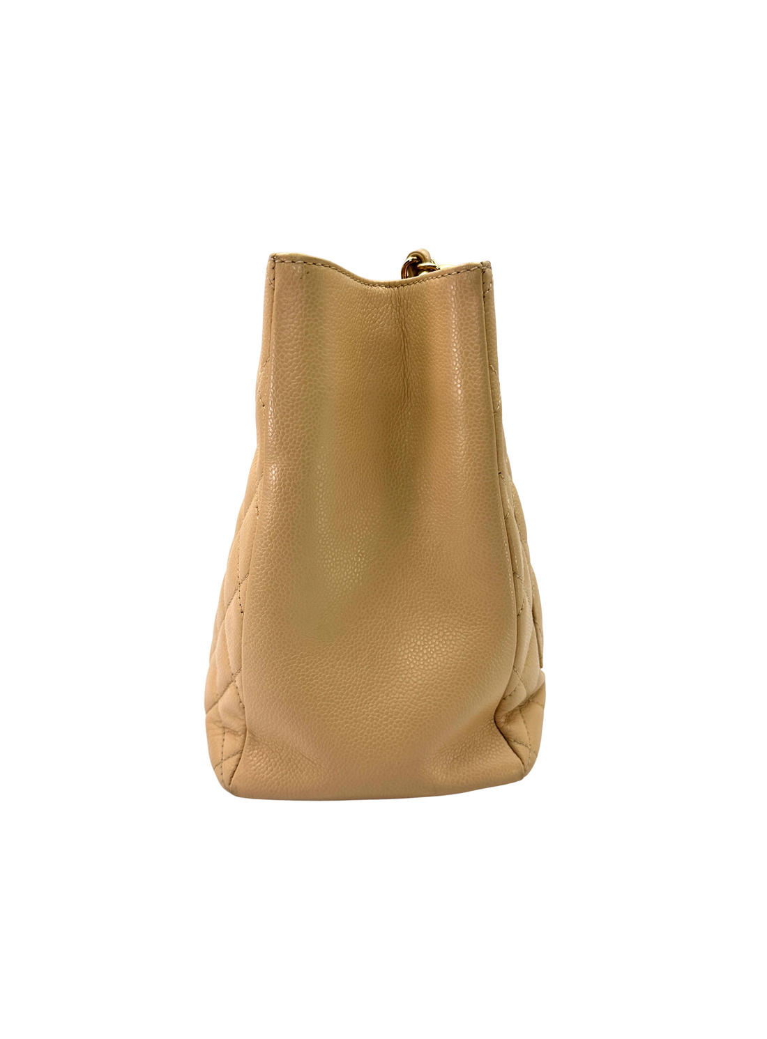 Chanel GST Beige Quilted Leather Handle Bag(15***70) CC2354