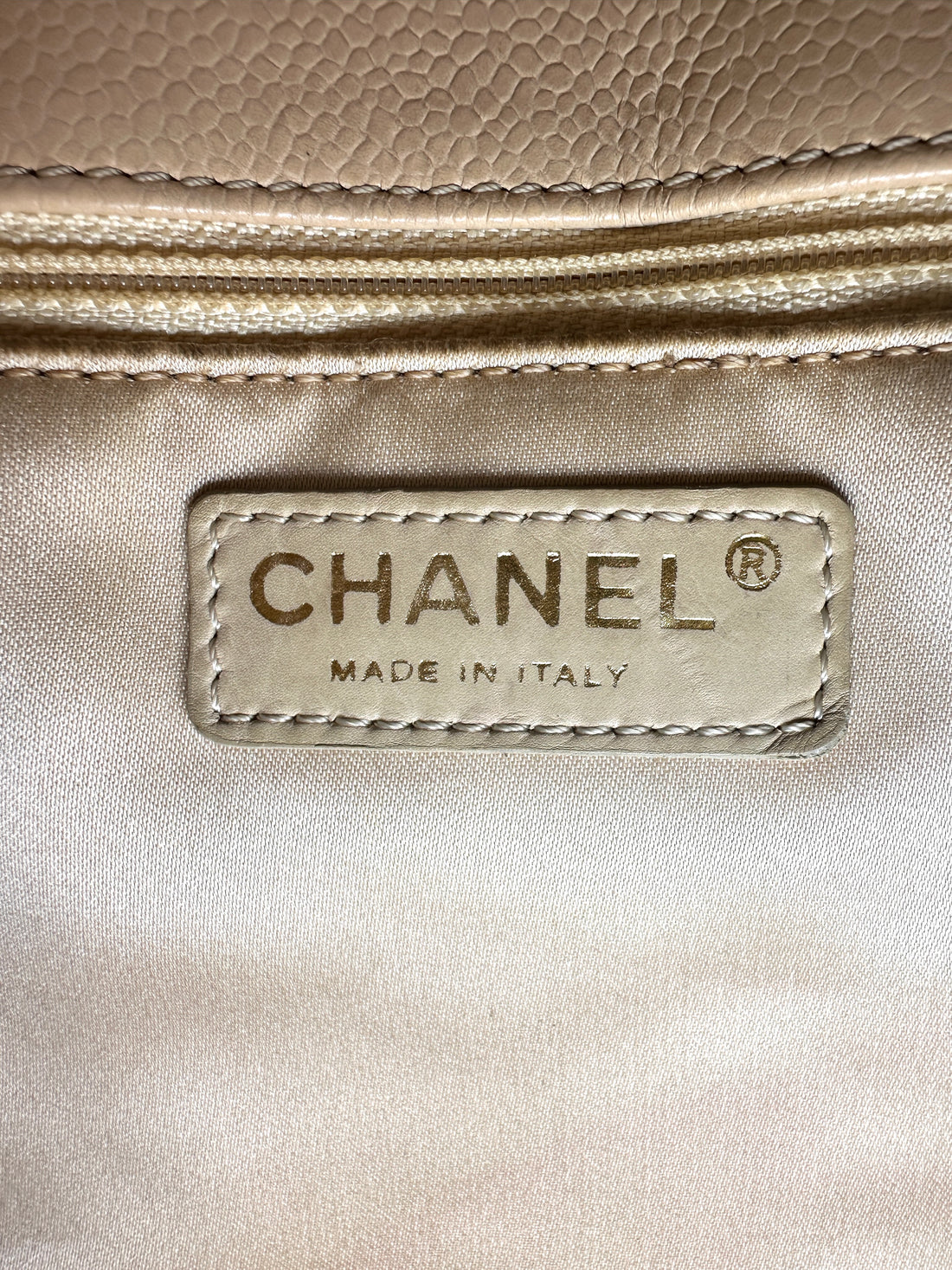 Chanel GST Beige Quilted Leather Handle Bag(15***70) CC2354