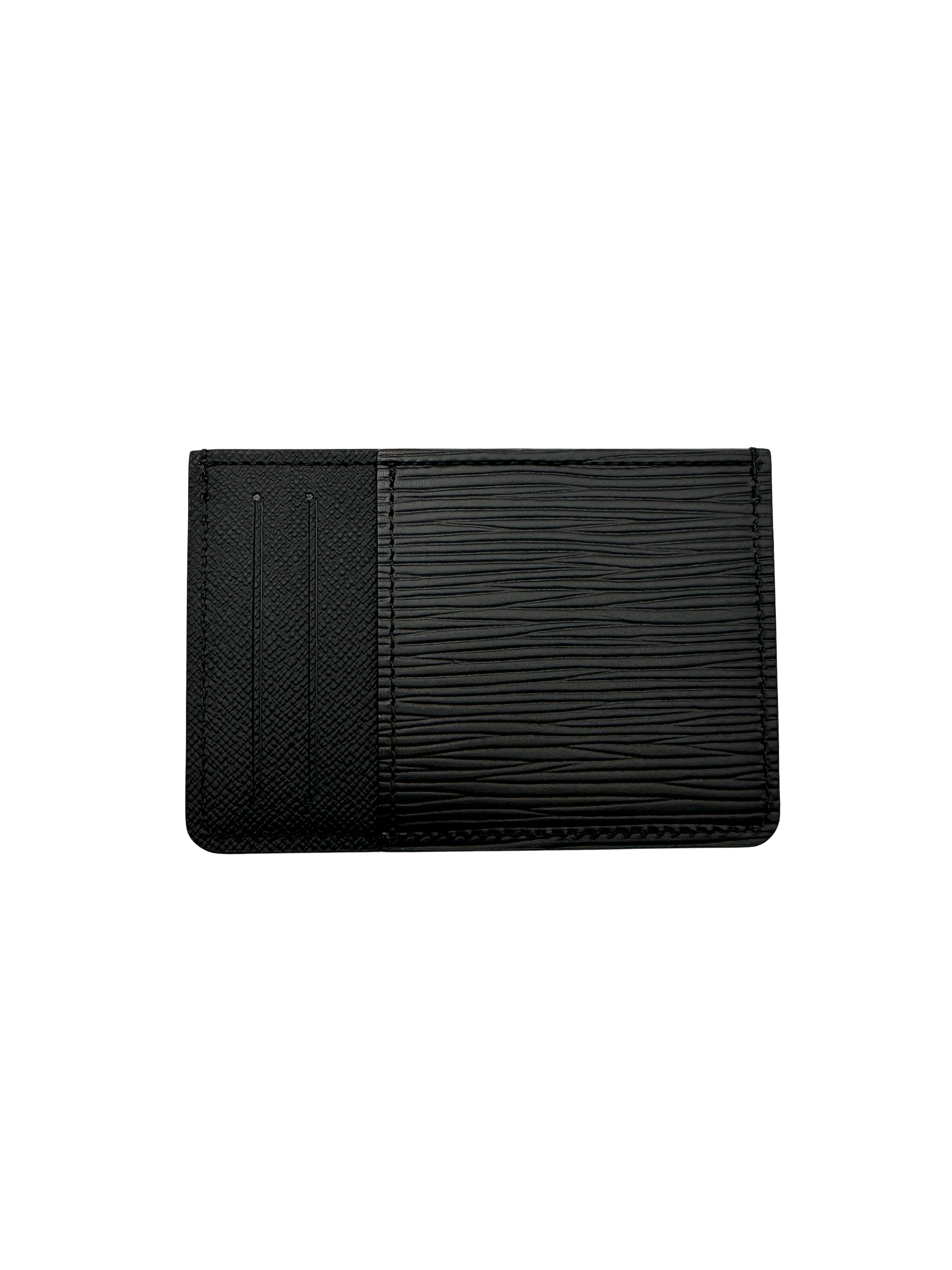 Louis Vuitton Black Epi Neo Porte Cartes LVA07