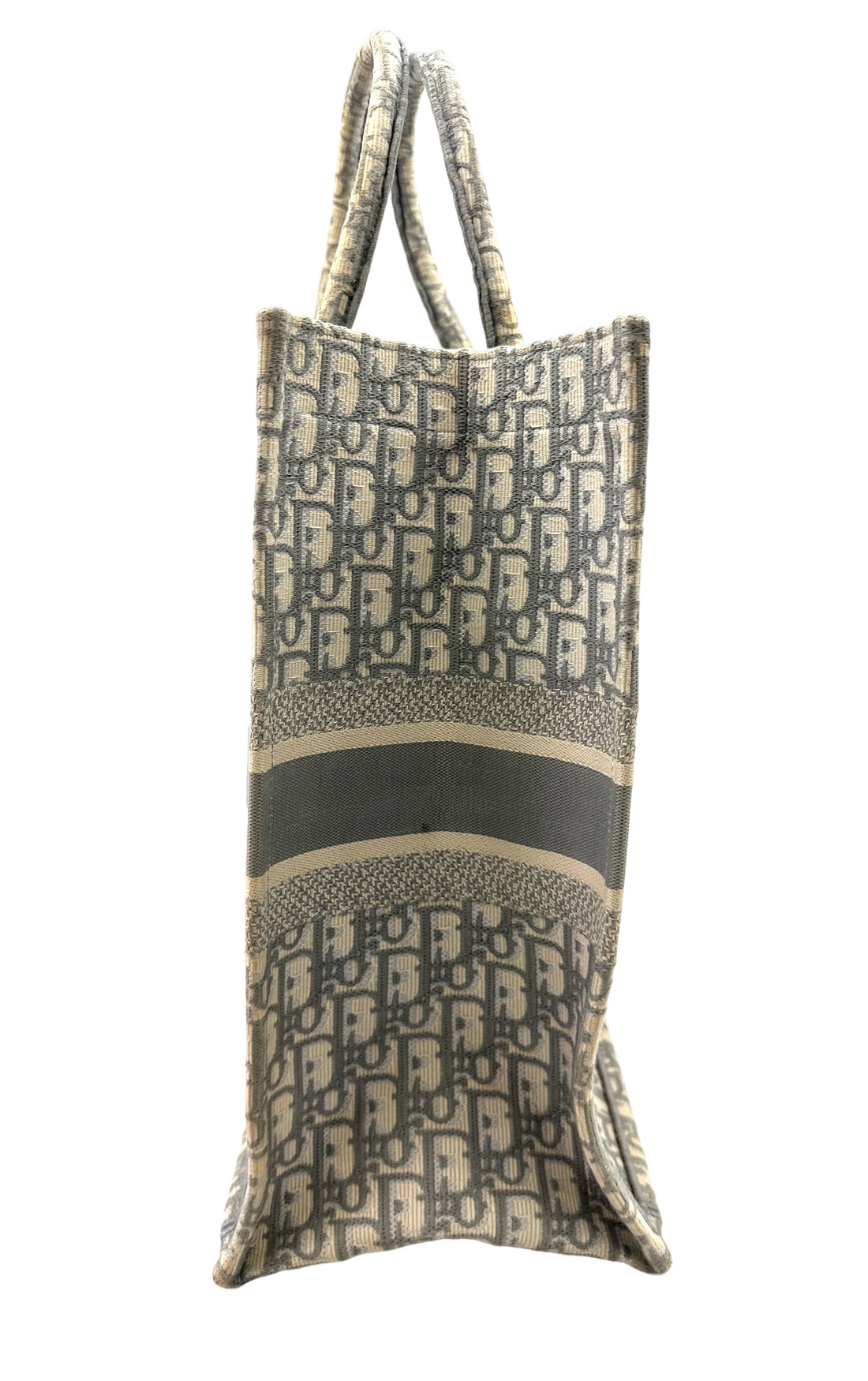 Christian Dior Oblique Embroidered Canvas Book Tote Bag DR842