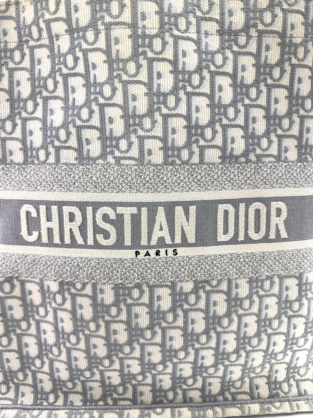 Christian Dior Oblique Embroidered Canvas Book Tote Bag DR842