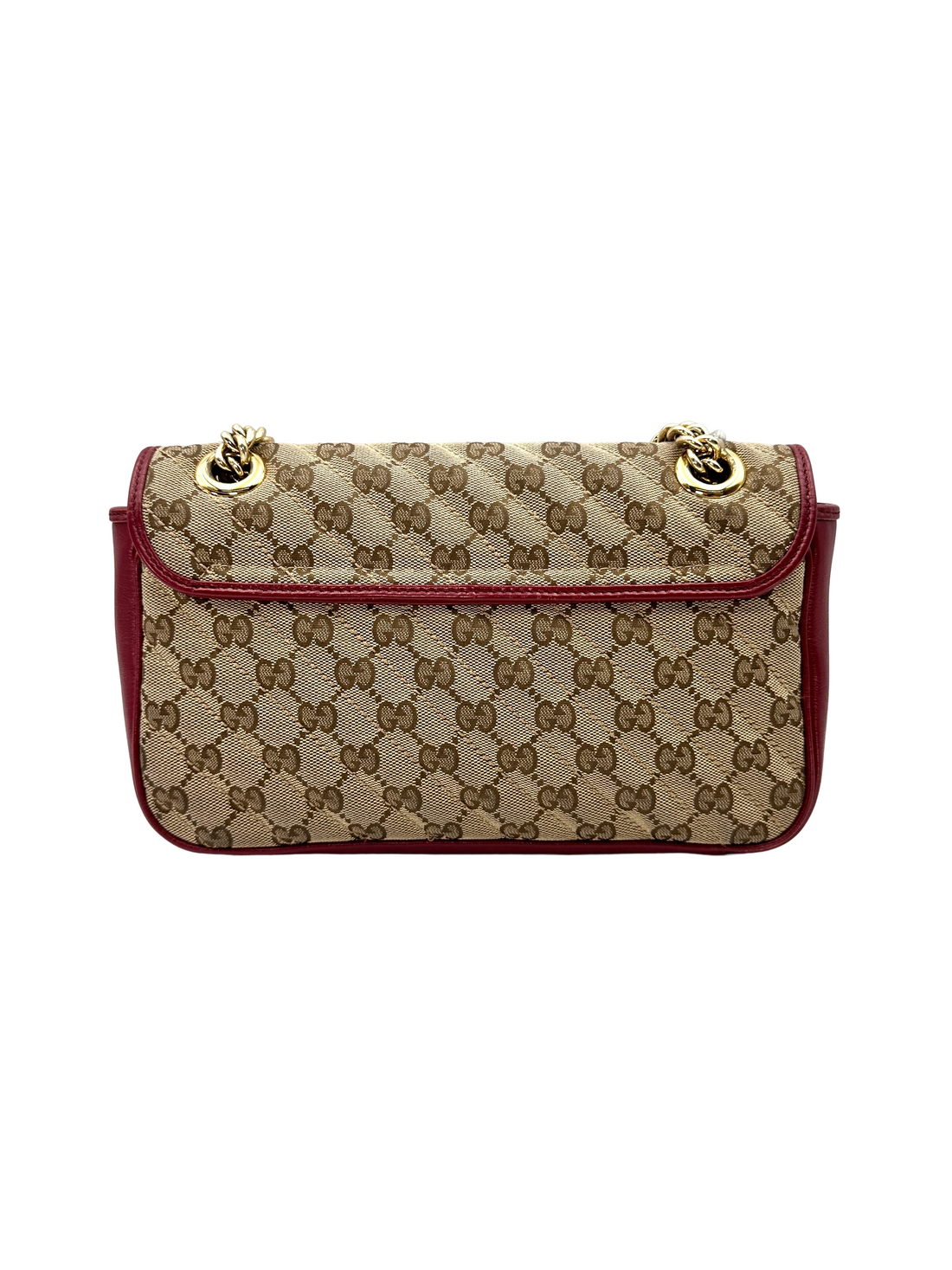 Gucci GG Marmont Beige Supreme Canvas Shoulder Bag GG1370