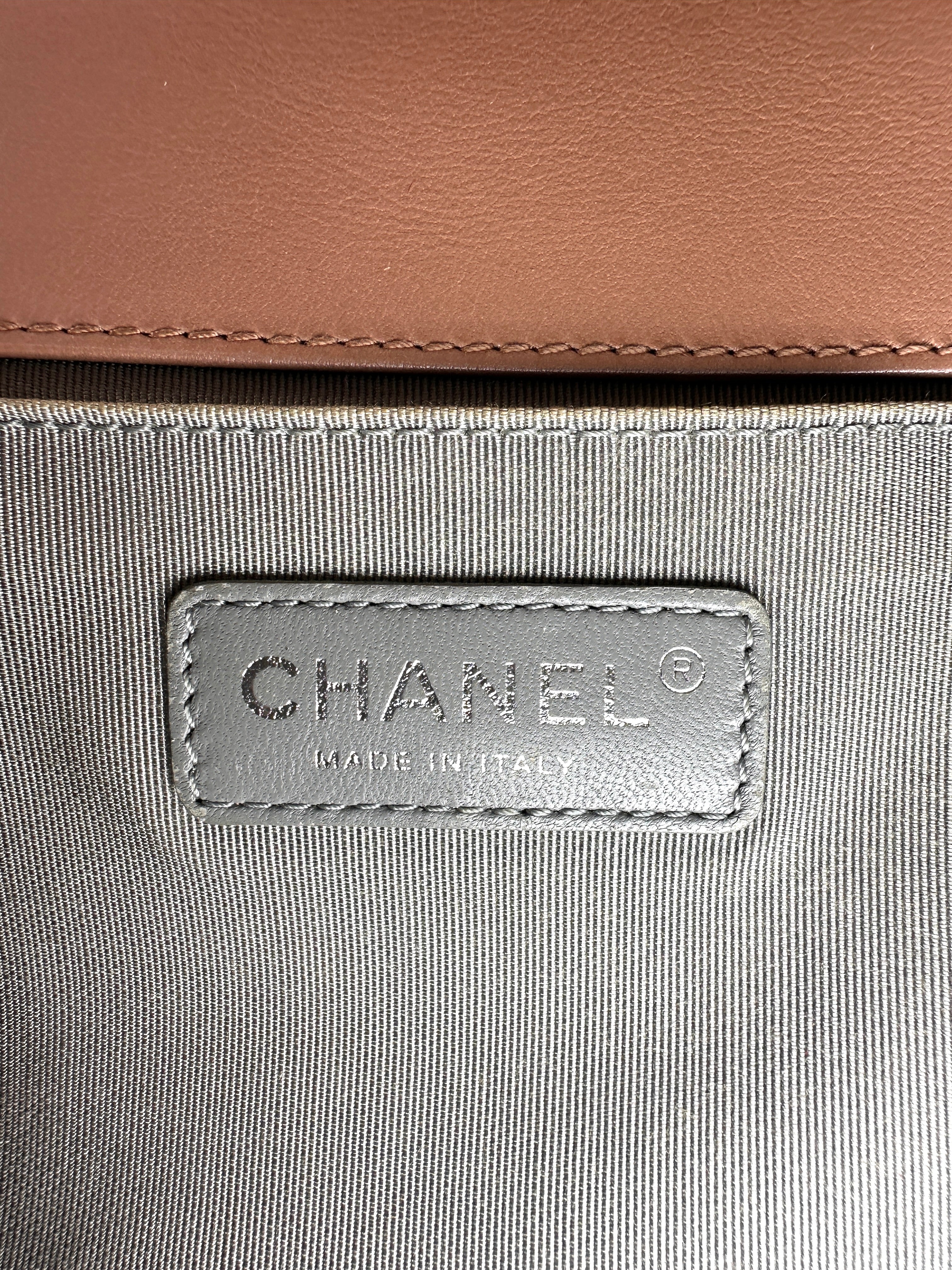 Chanel LeBoy Pink Quilted Leather Medium Size Flap Bag With Silver Buckle(20***02) CC2345