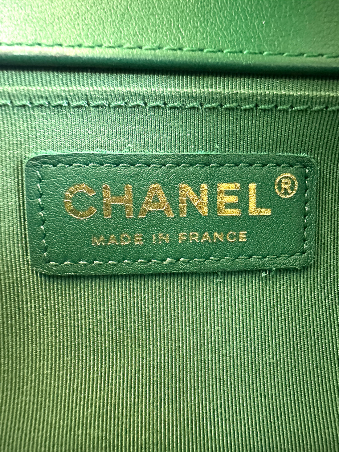Chanel LeBoy Green Woven Knit Small Size Flap Bag With Gold Buckle(26***44) CC2344