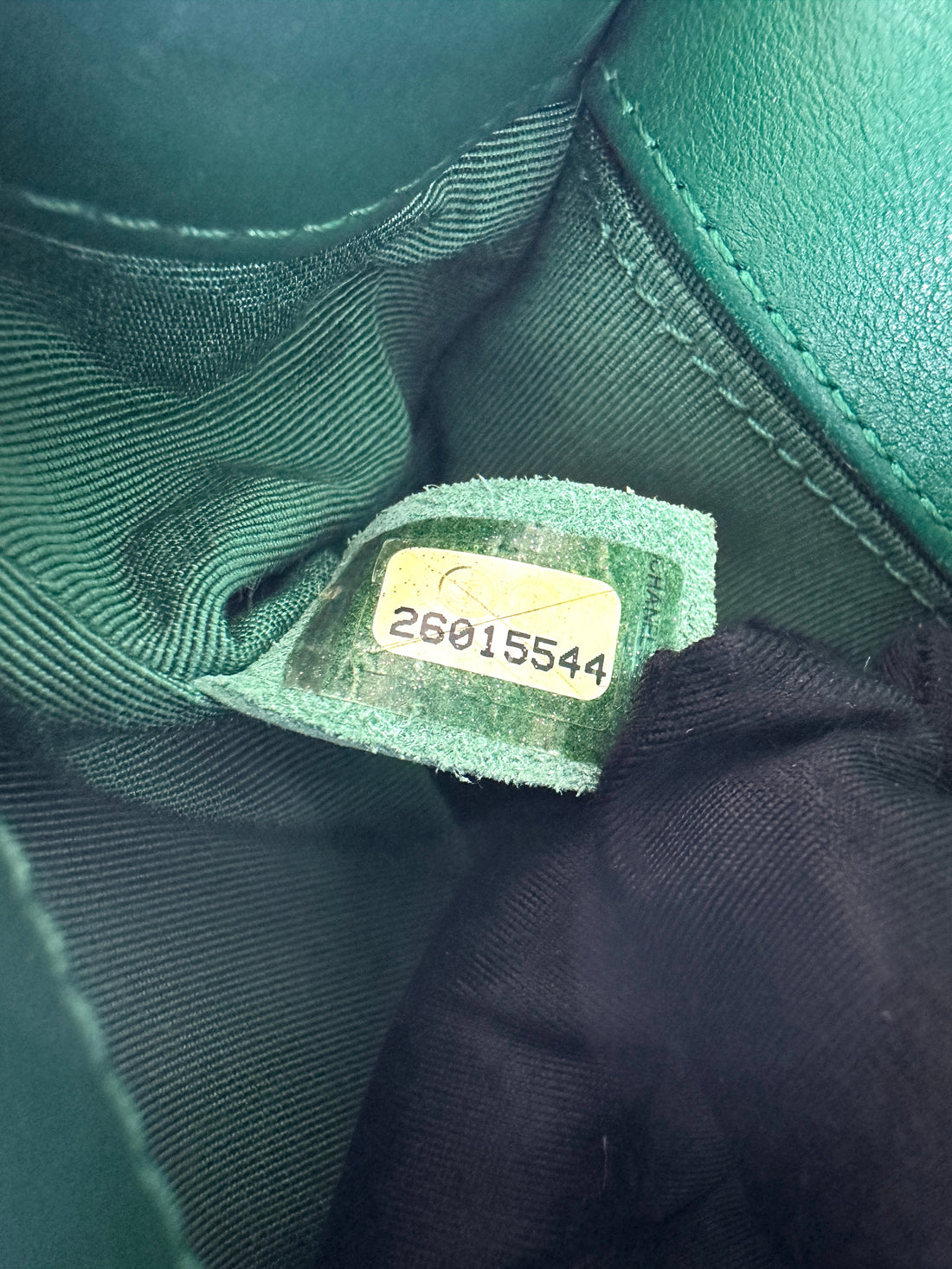 Chanel LeBoy Green Woven Knit Small Size Flap Bag With Gold Buckle(26***44) CC2344