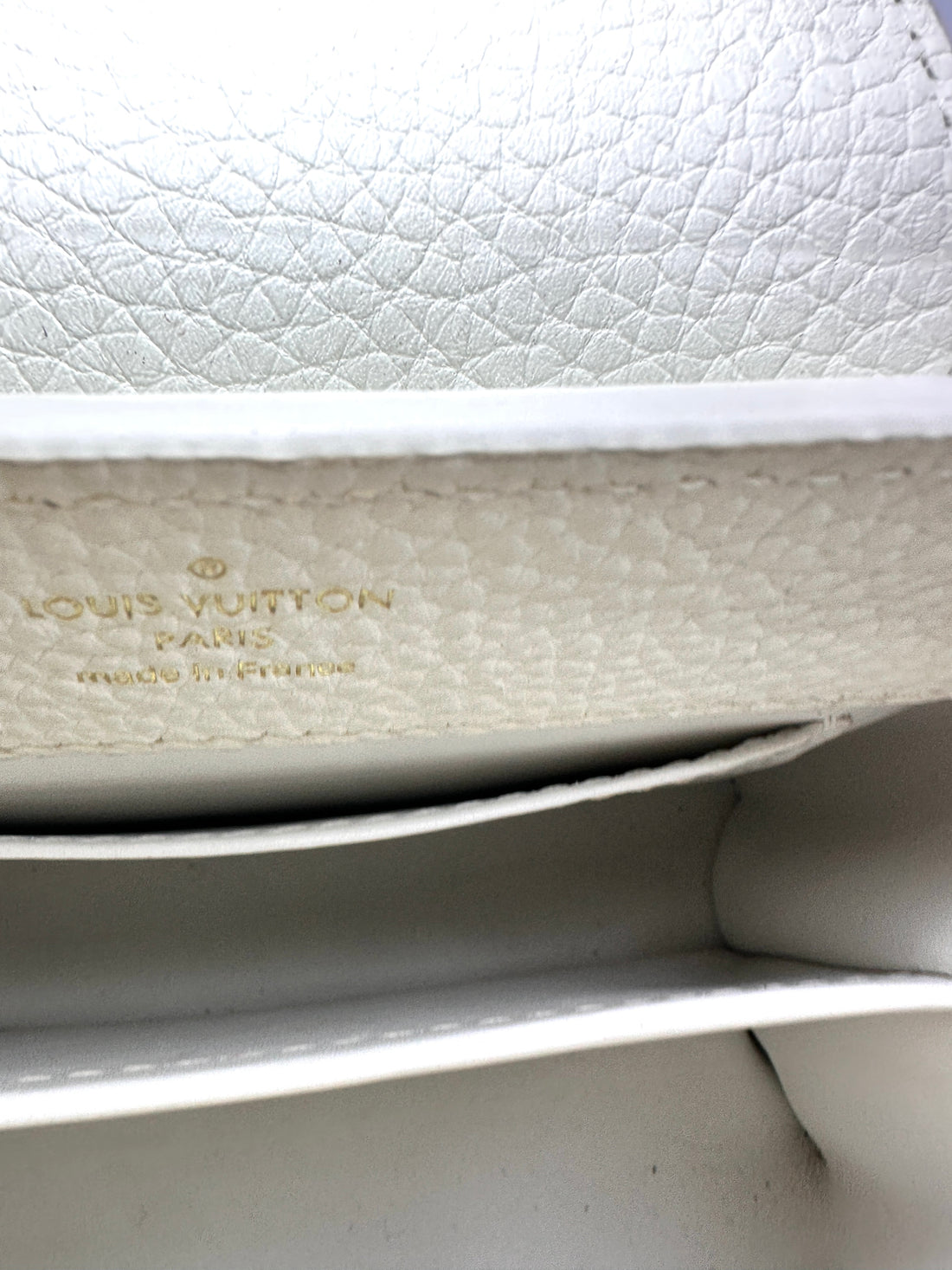 Louis Vuitton Capucines White Taurillon Leather Python Handle Bag LV3164