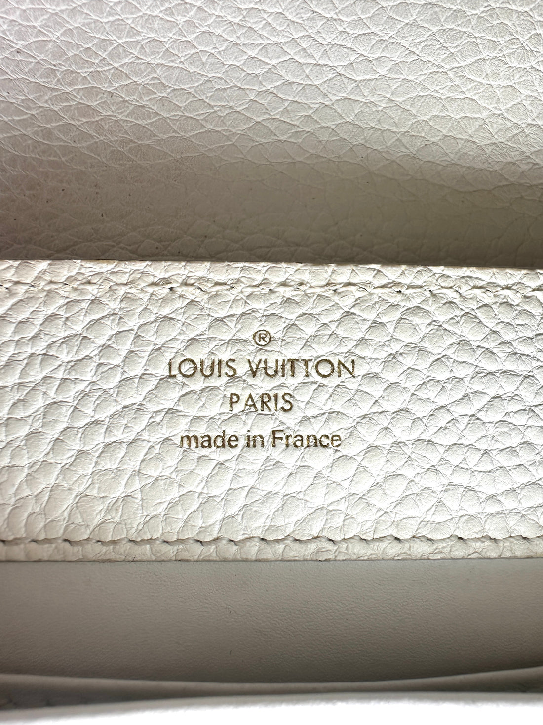 Louis Vuitton Capucines White Taurillon Leather Python Handle Bag LV3164