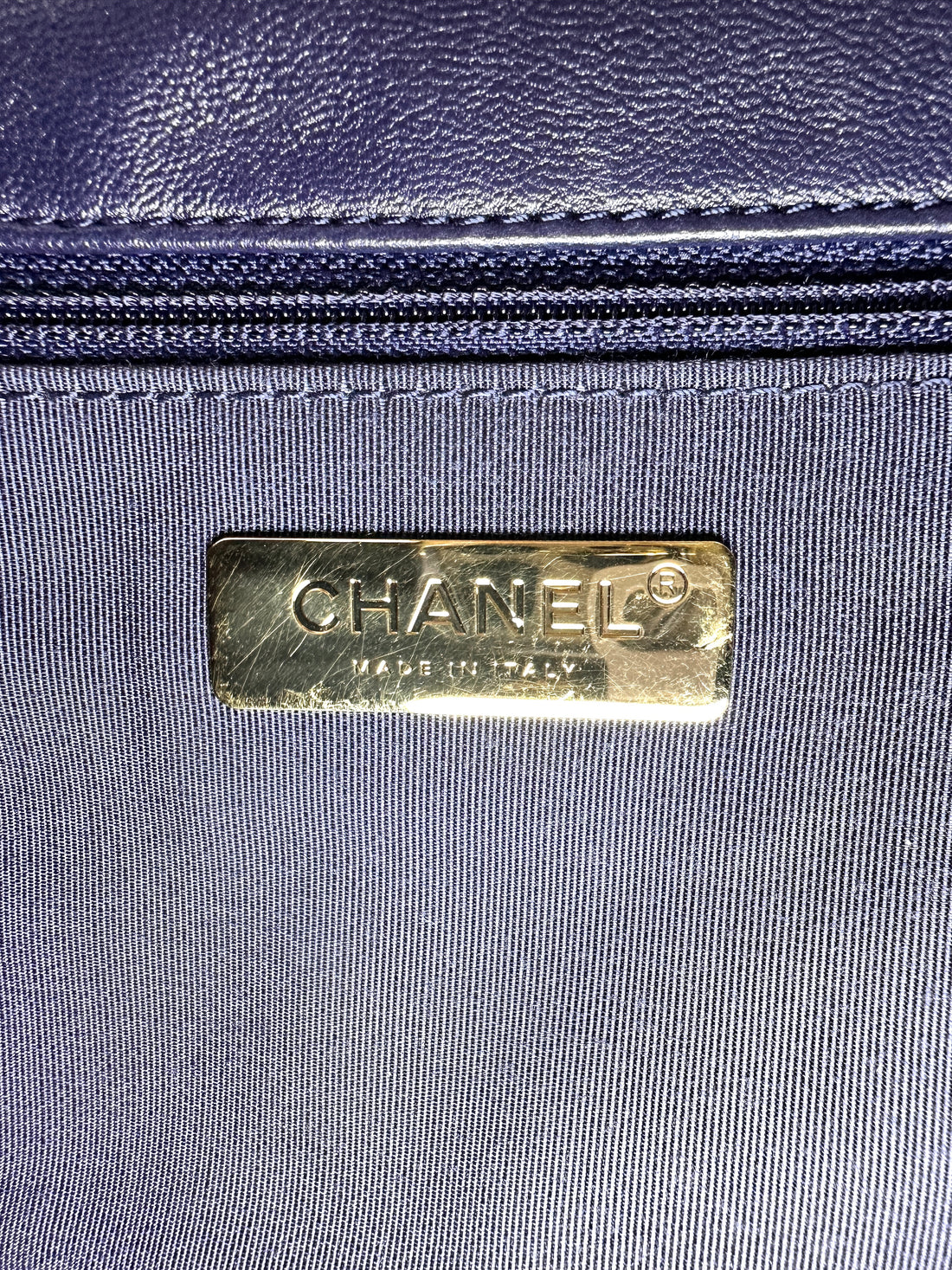 Chanel 19Bag Navy Quilted Leather Small Size Shoulder Bag(31***01) CC2356