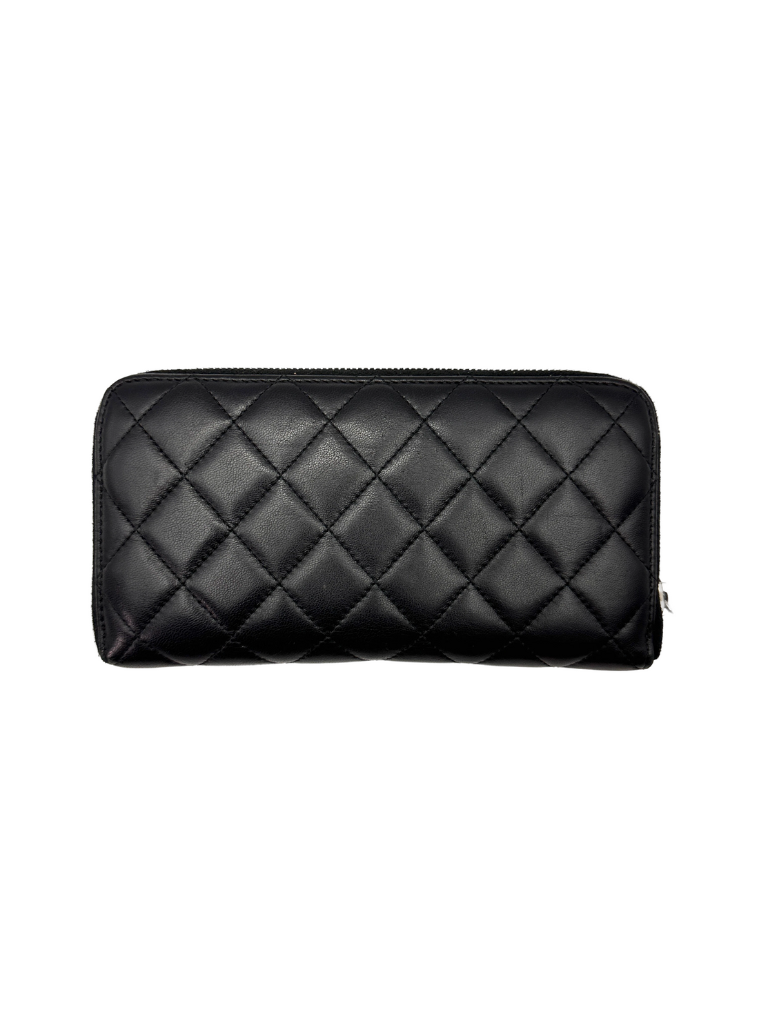 Chanel Black Quilted Leather Long Wallet(16***98) CC2351