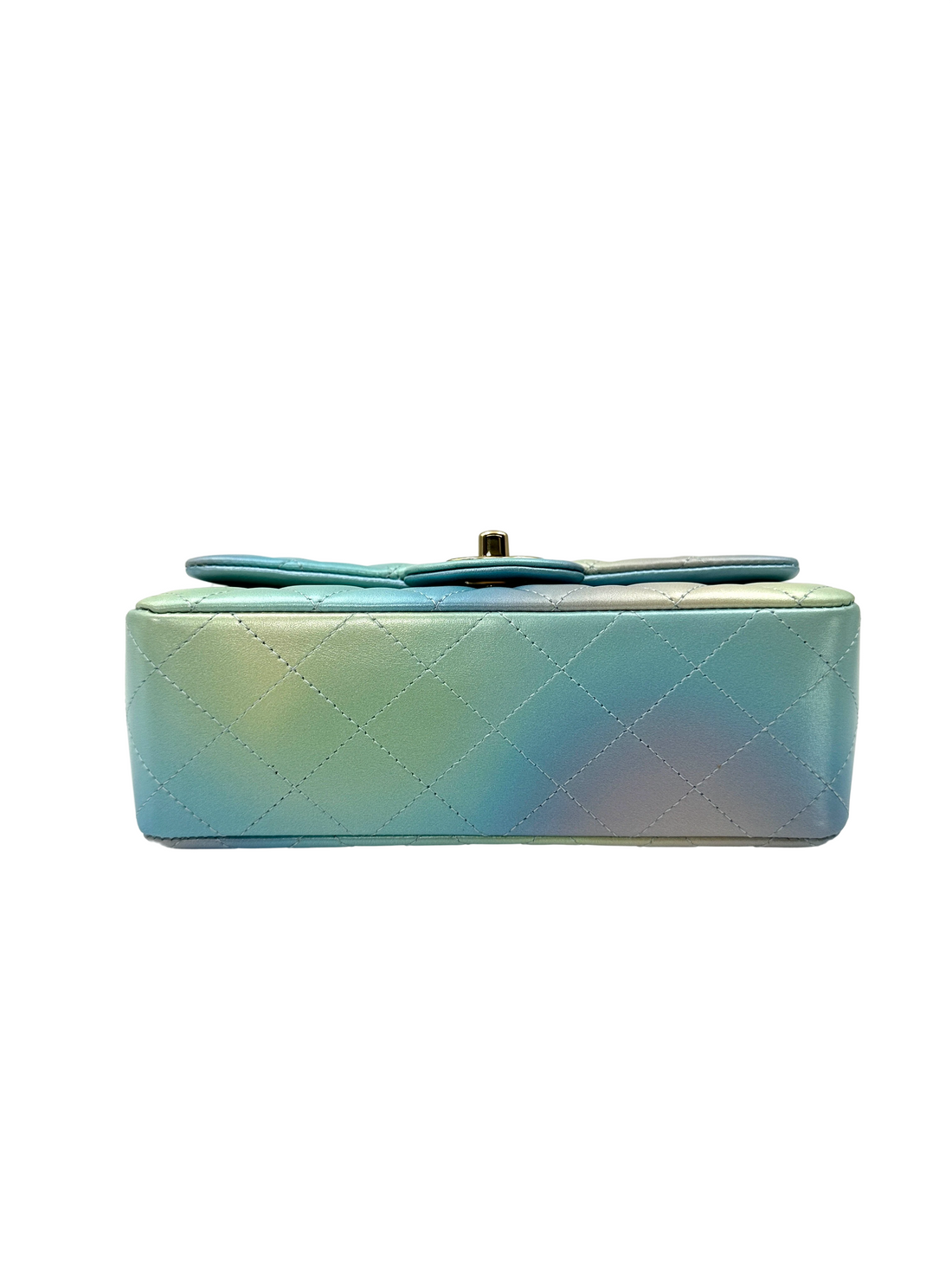 Chanel 24P Classic Flap Tie Dye Ombre Quilted Leather Mini Rectangular Flap Bag(KJ***2G) CC2350