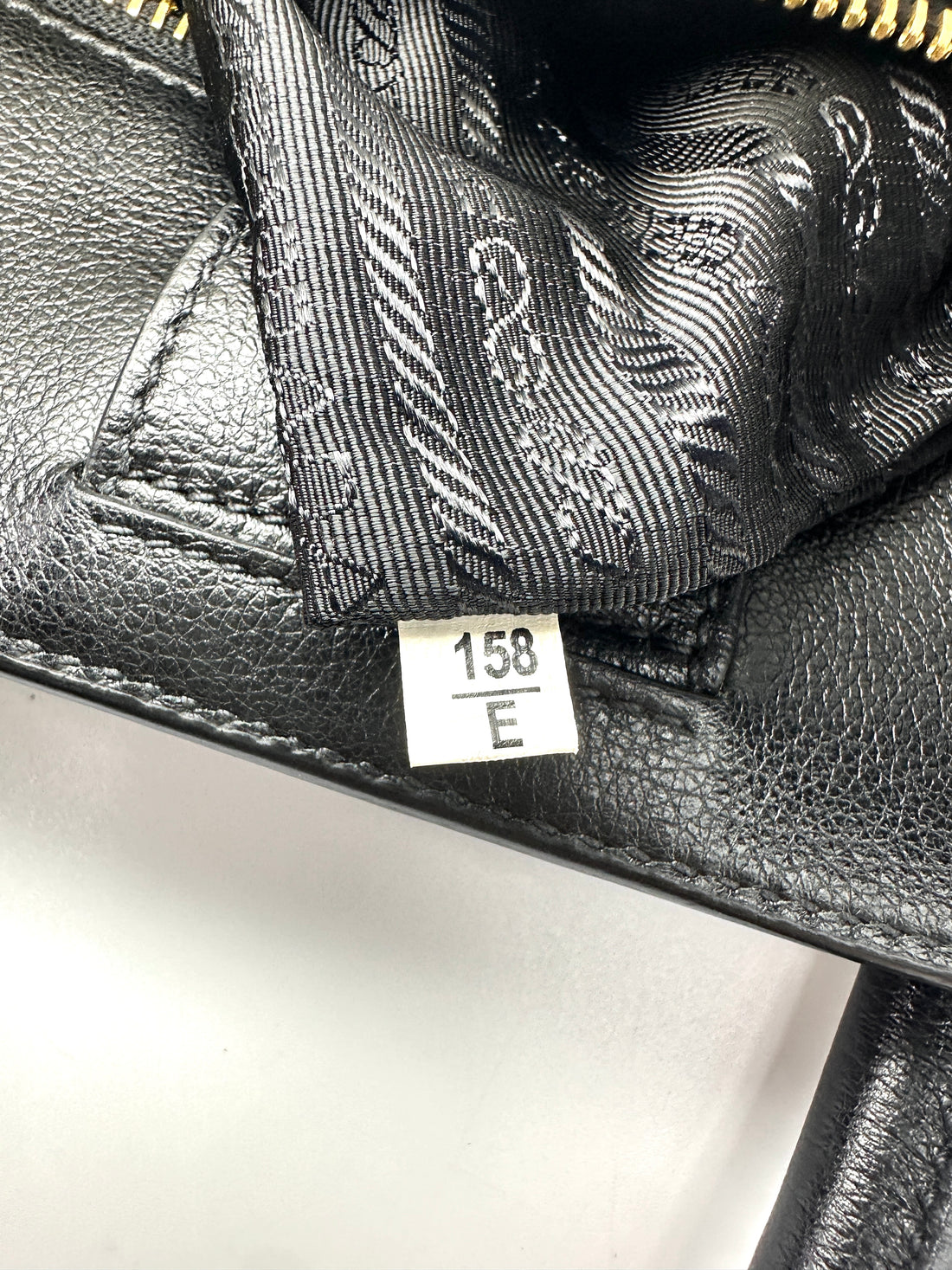 Prada Black Saffiano Leather Handle Bag PR523