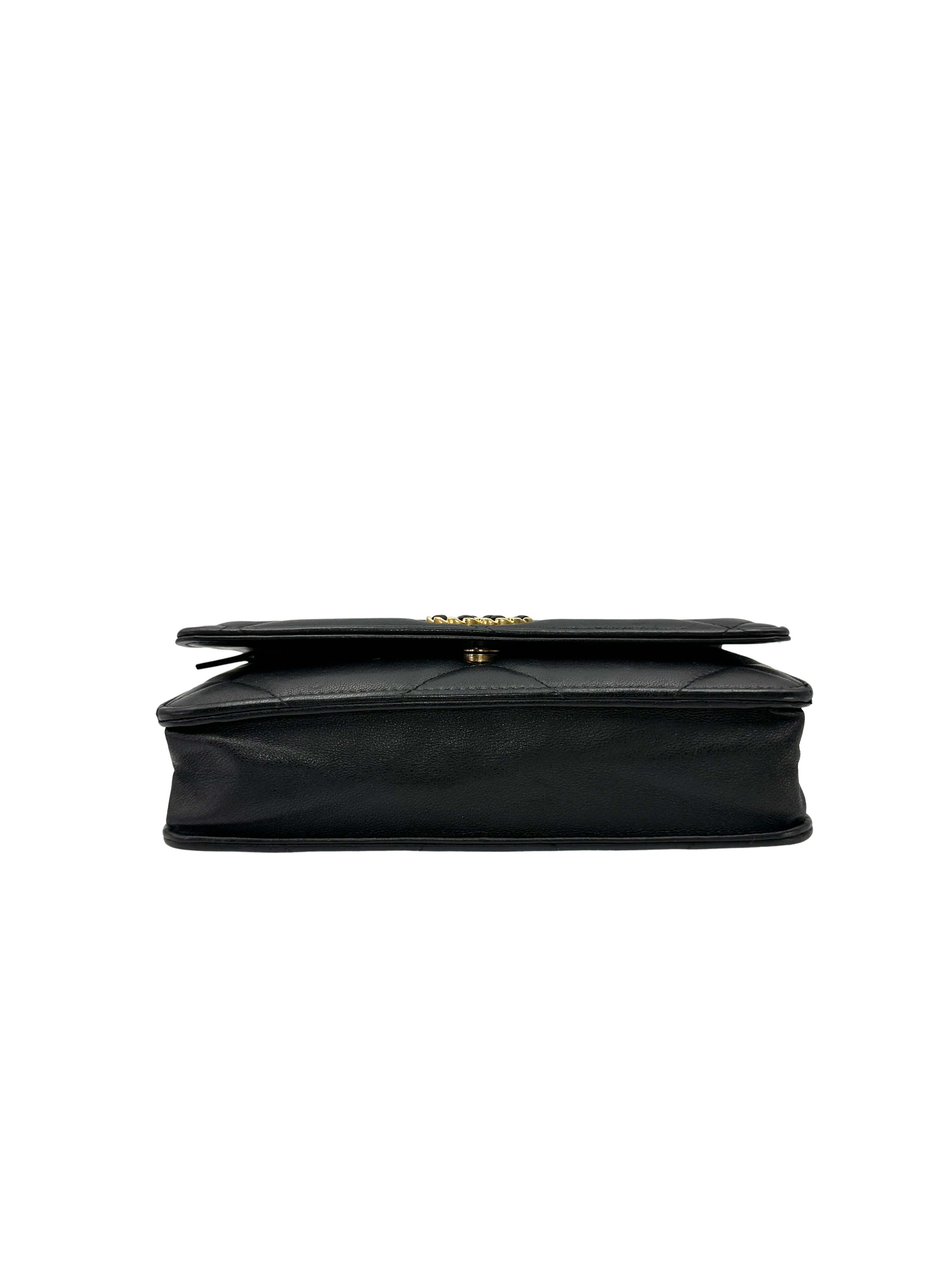 Chanel 19Bag Black Quilted Leather Wallet On Chain(29***07) CC2362