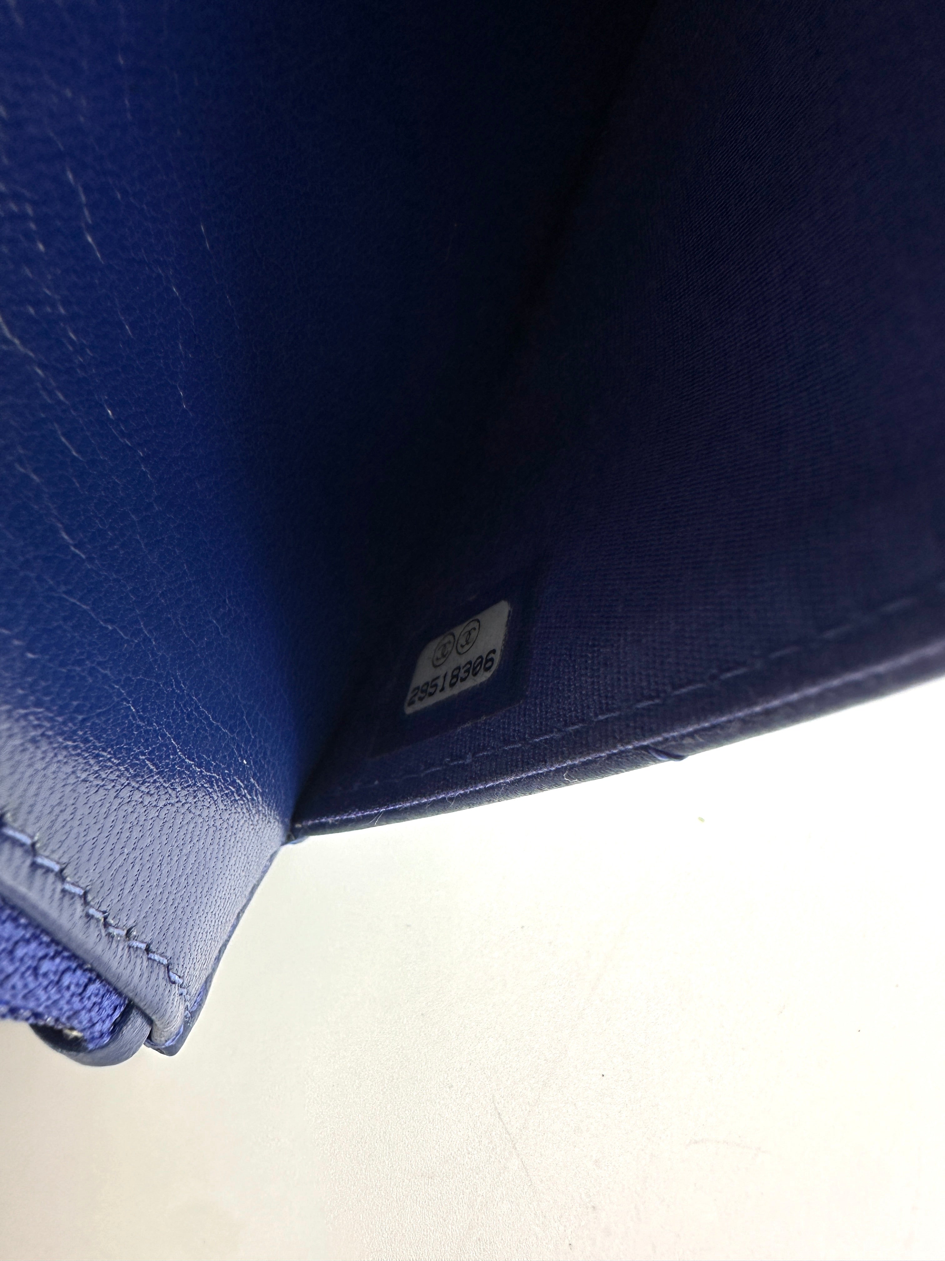Chanel 19Bag Blue Quilted Leather Wallet On Chain(29***06) CC2364