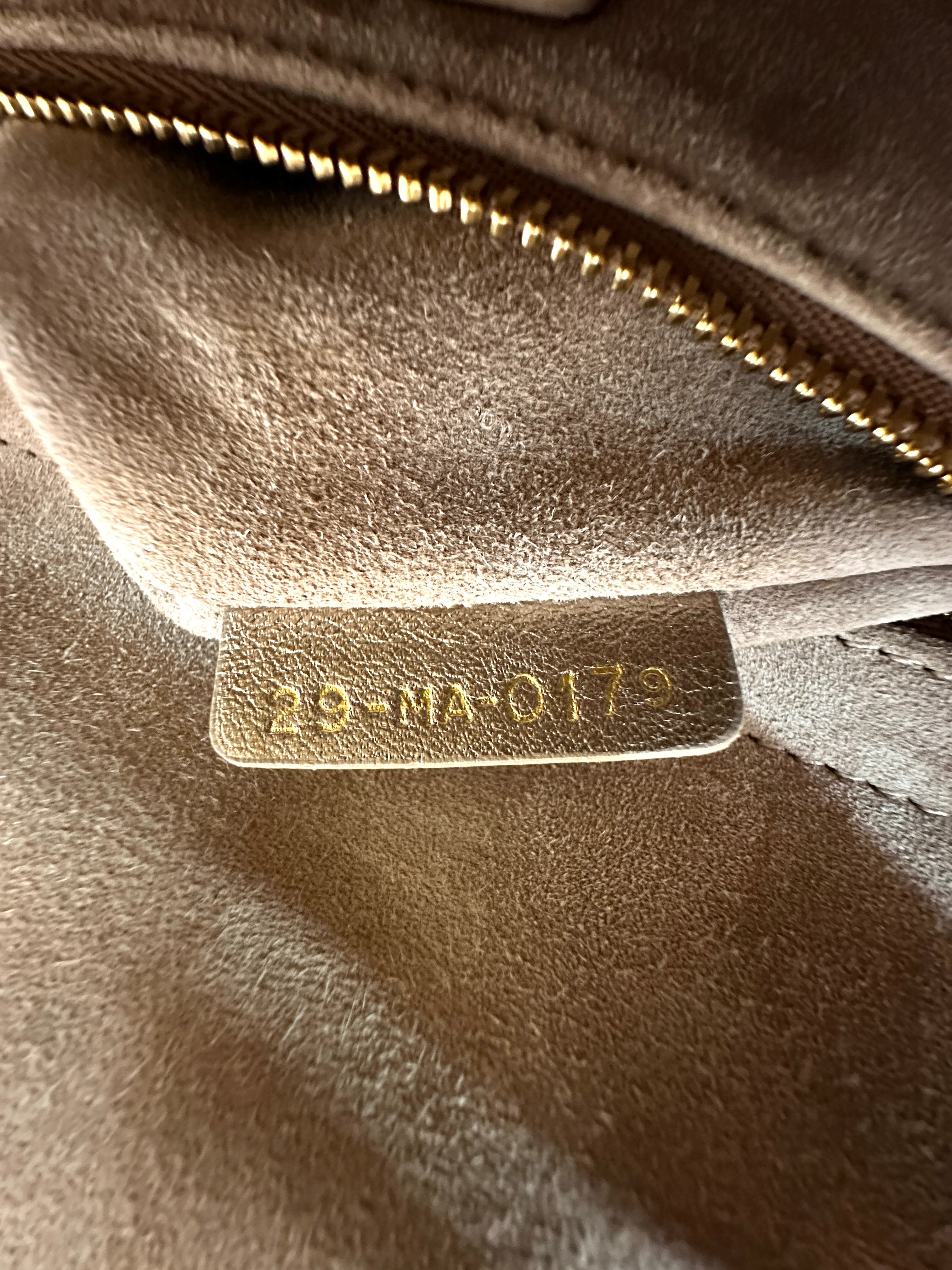 Christian Dior Lady Dior Gold Cannage Leather Handle Bag DR841
