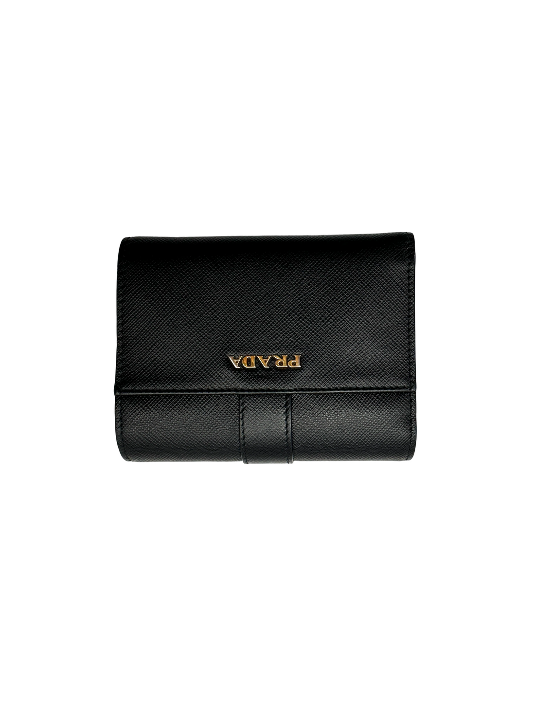 Prada Cahier Black Leather Wallet PR524