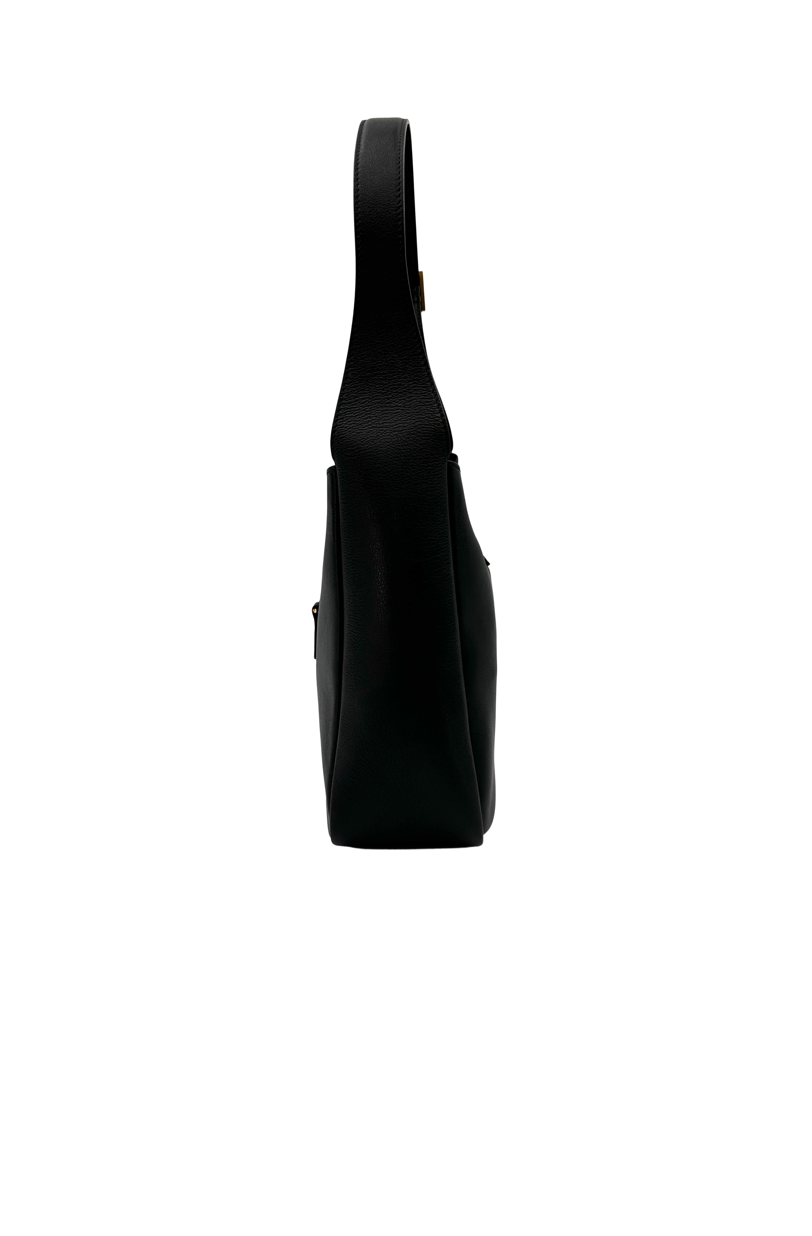 Saint Laurent Black Leather Hobo Bag SL273