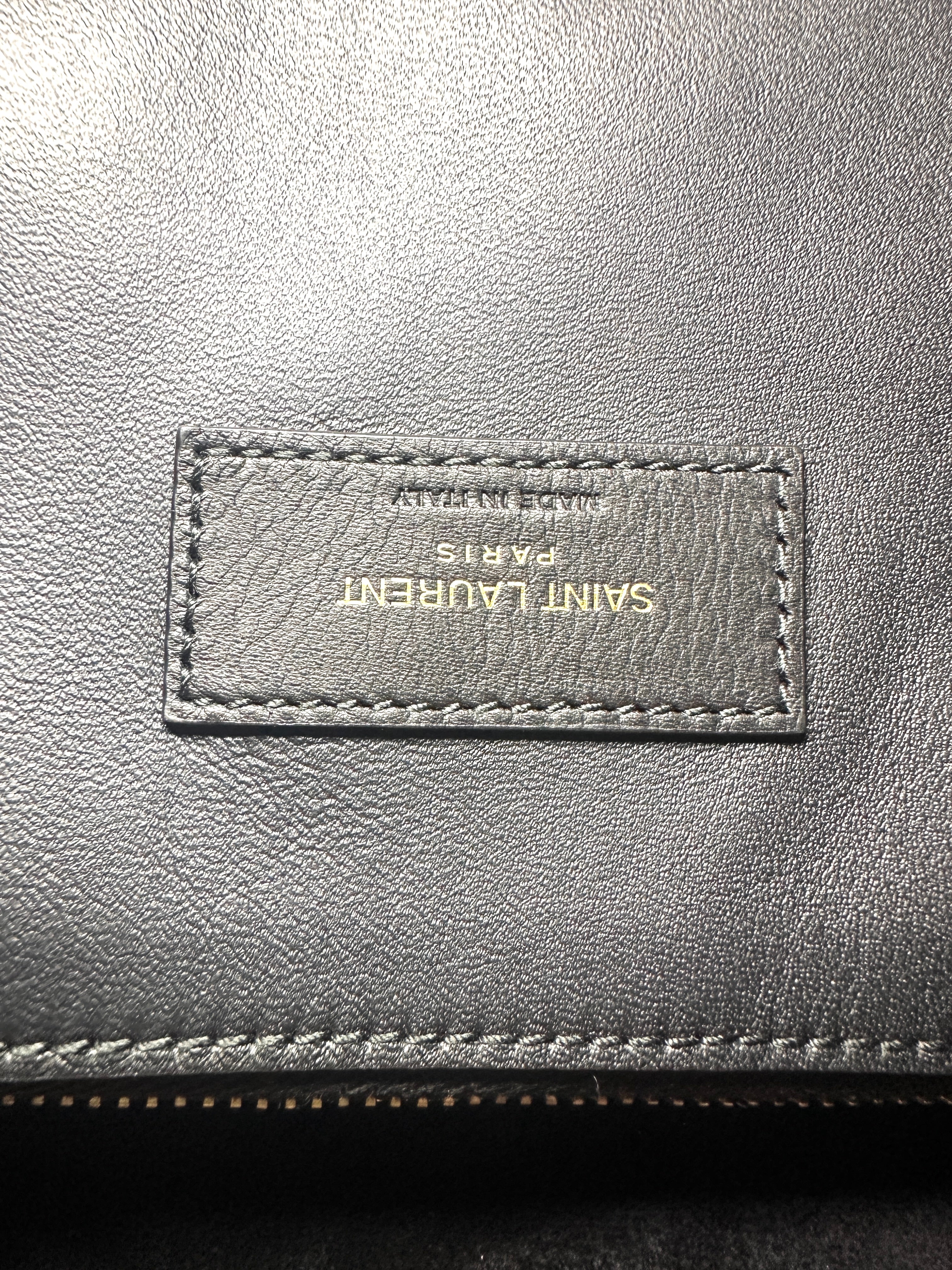 Saint Laurent Black Leather Hobo Bag SL273