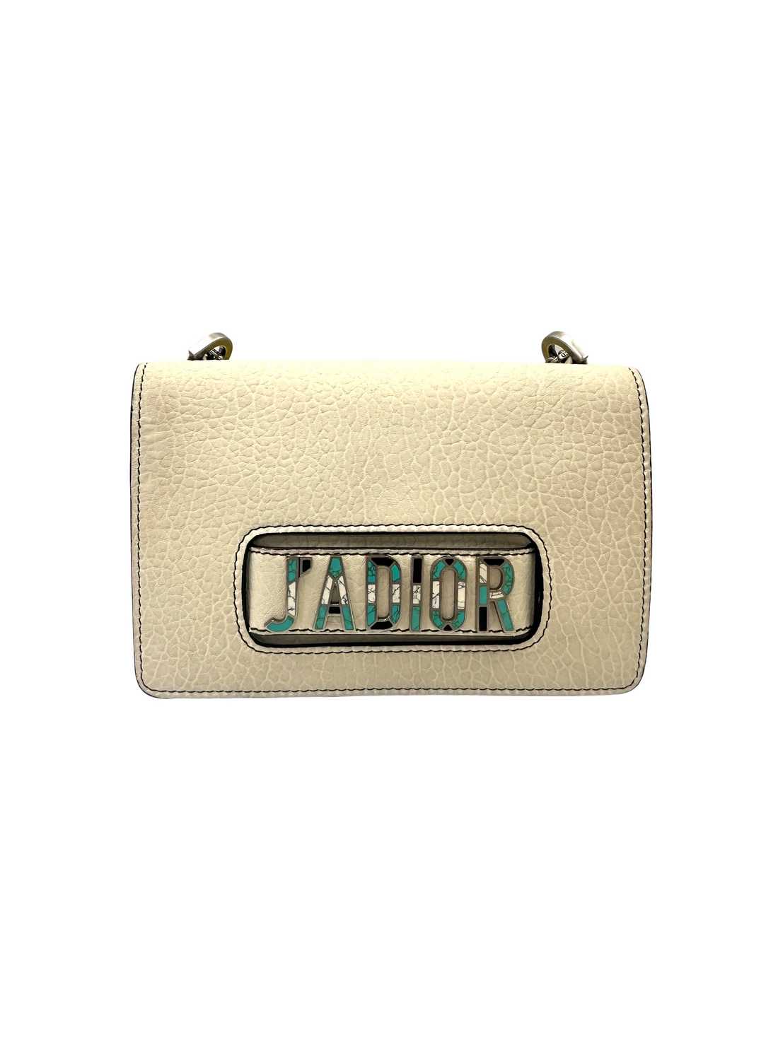 Christian Dior Jadior White Leather Chain Bag DR846
