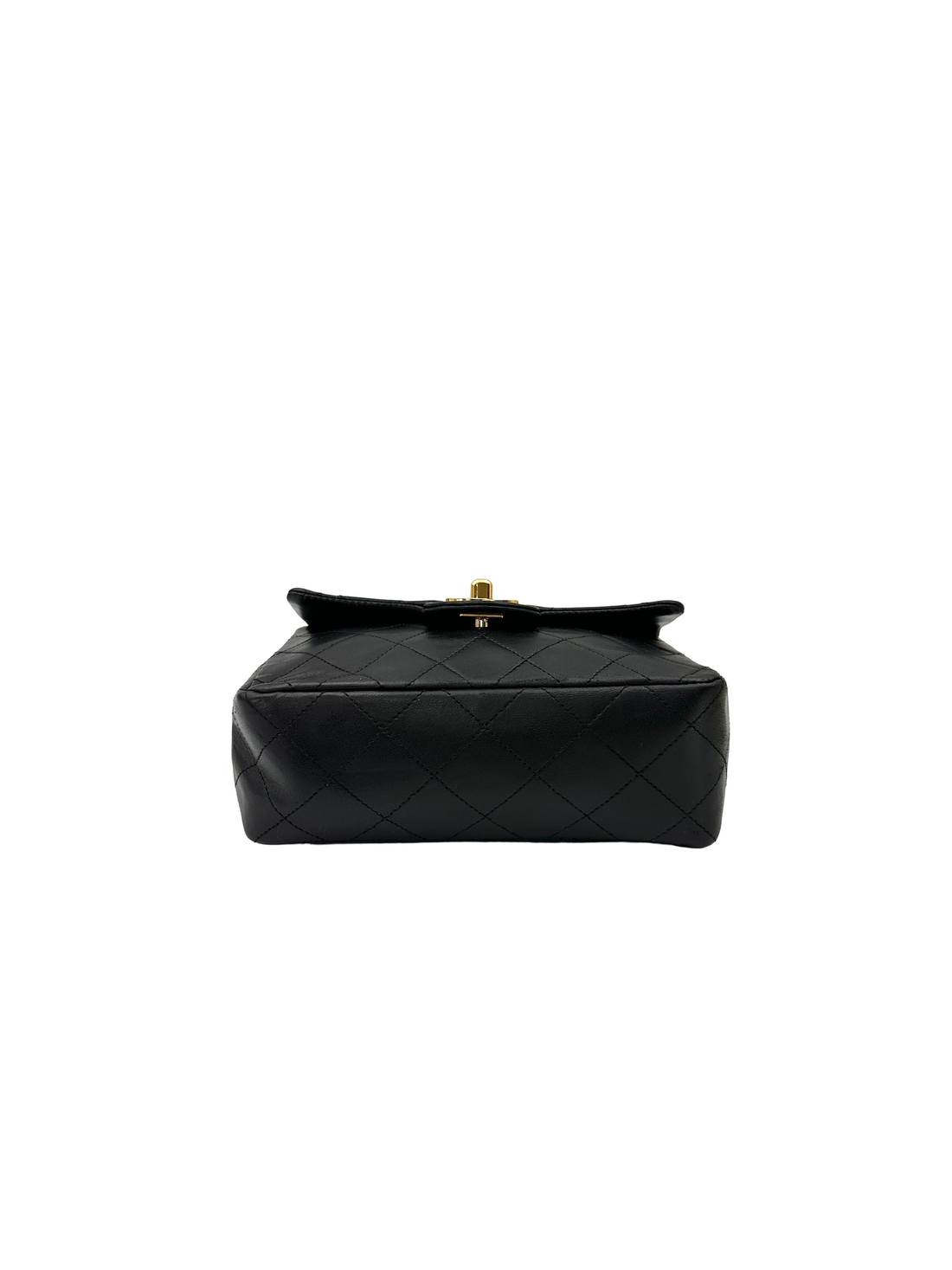 Chanel Vintage Black Matelasse Leather Mini Flap Bag(17***13) CC2368