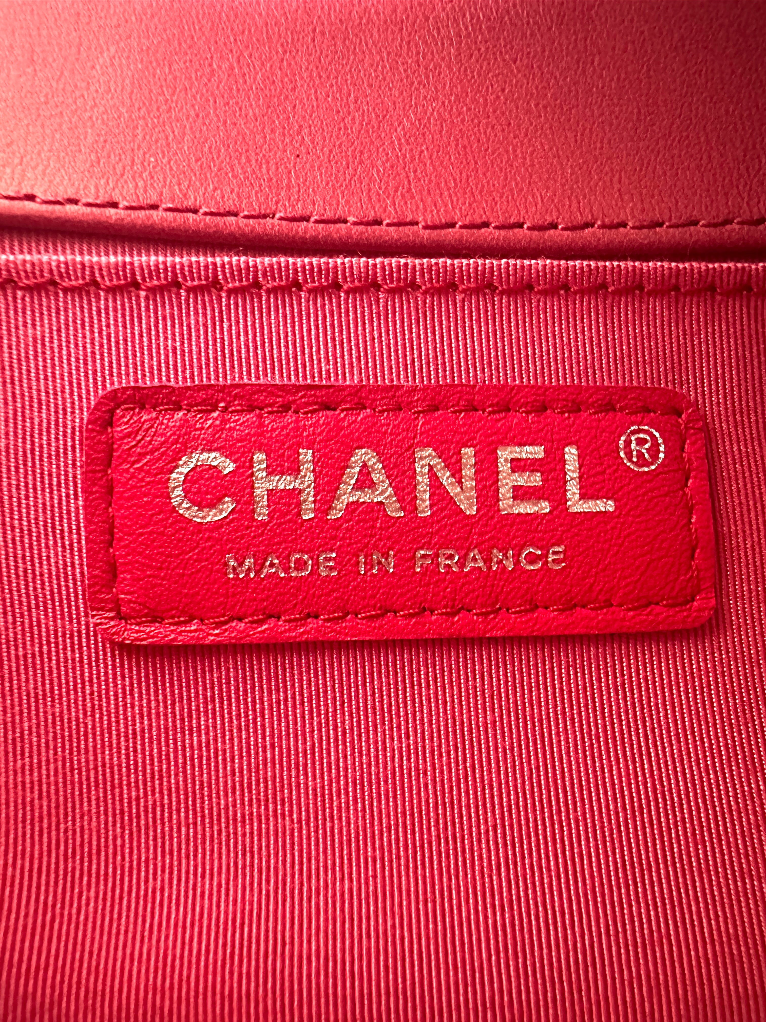 Chanel LeBoy Pink Quilted Leather Small Size Flap Bag With Silver Buckle(25***35) CC2376