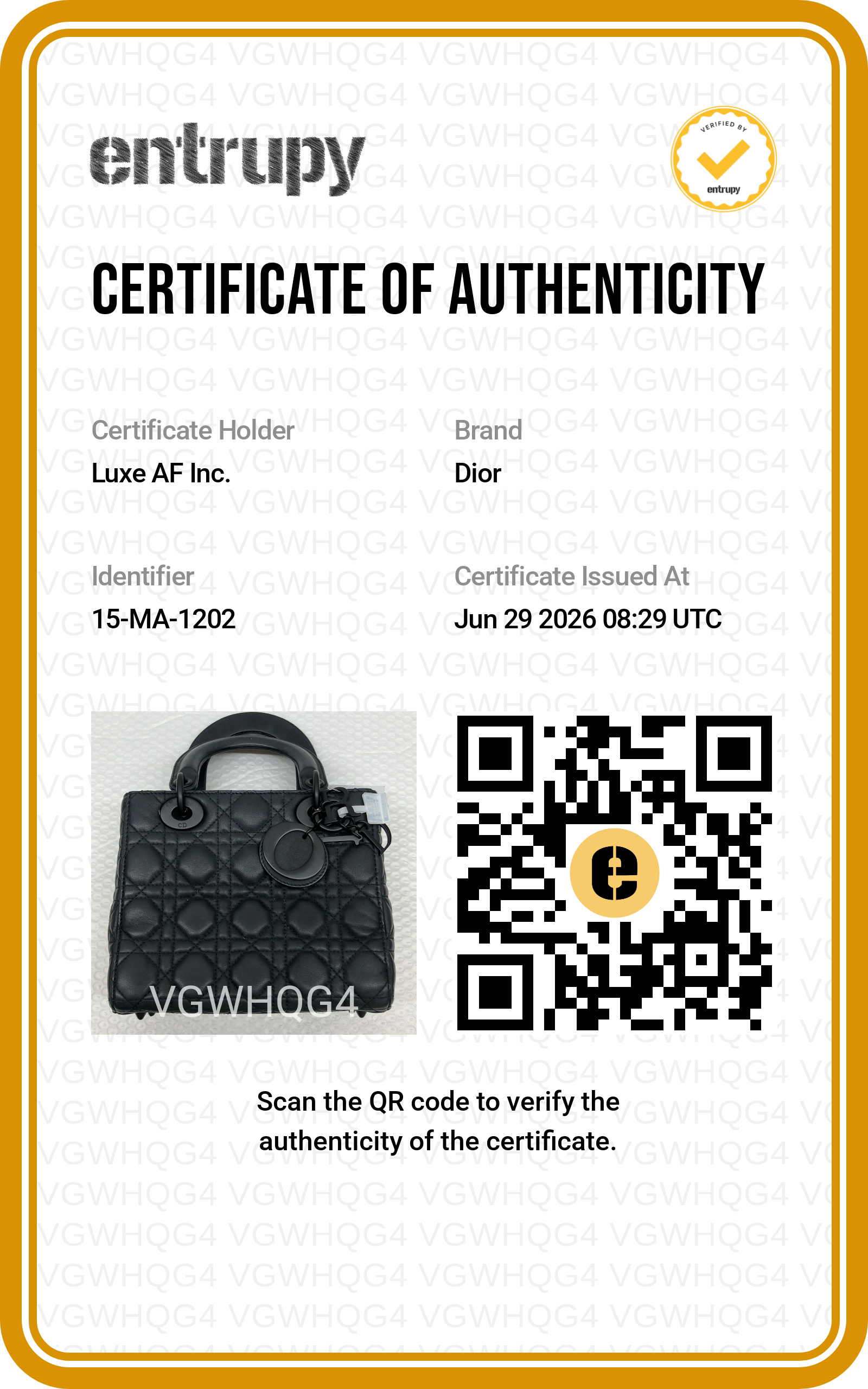 Christian Dior Lady Dior So Black Cannage Lambskin Handle Bag DR848