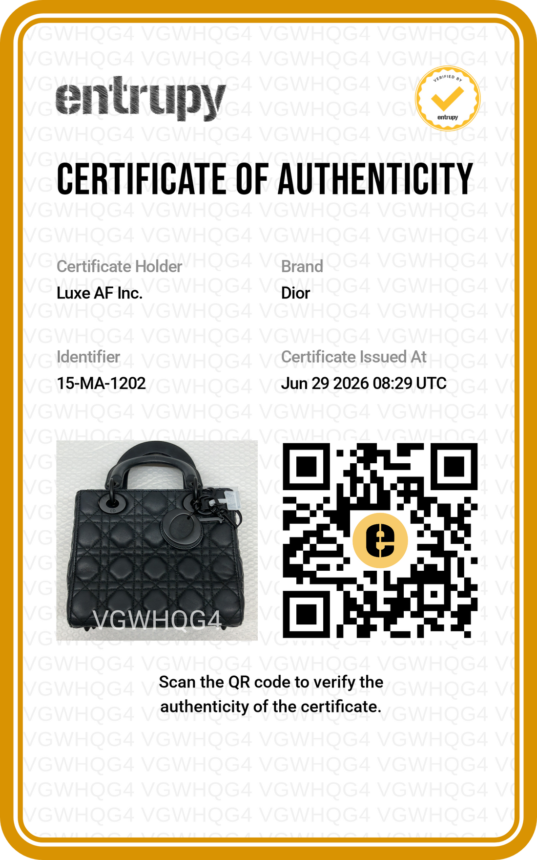 Christian Dior Lady Dior So Black Cannage Lambskin Handle Bag DR848