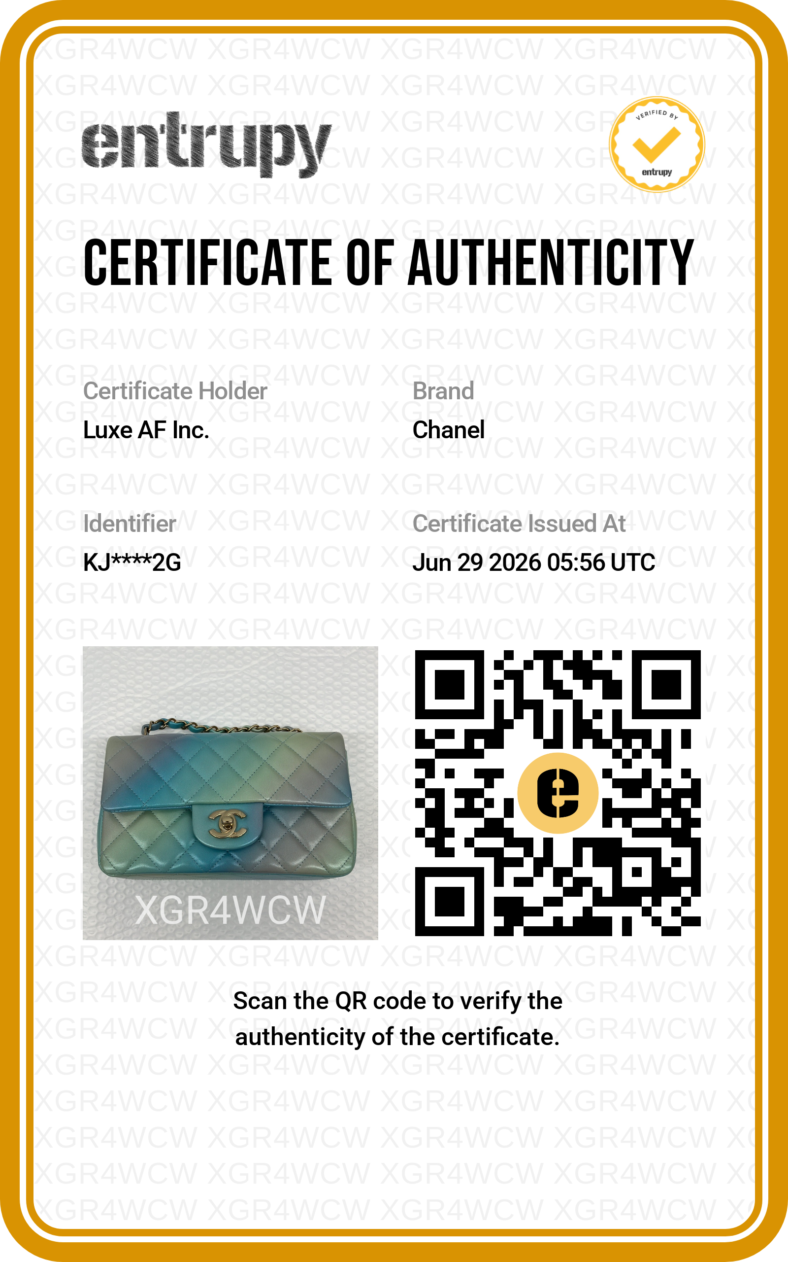 Chanel 24P Classic Flap Tie Dye Ombre Quilted Leather Mini Rectangular Flap Bag(KJ***2G) CC2350