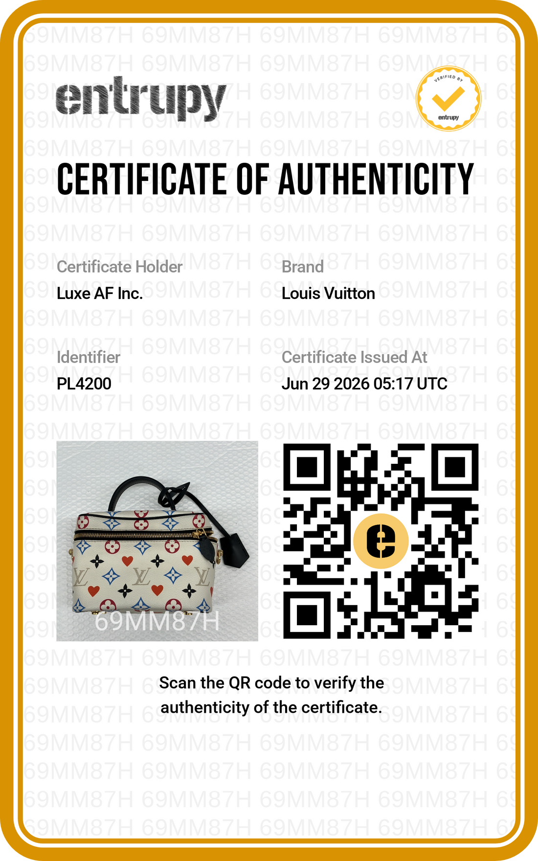 Louis Vuitton Vanity PM Game On Monogram Handle Bag LV3159