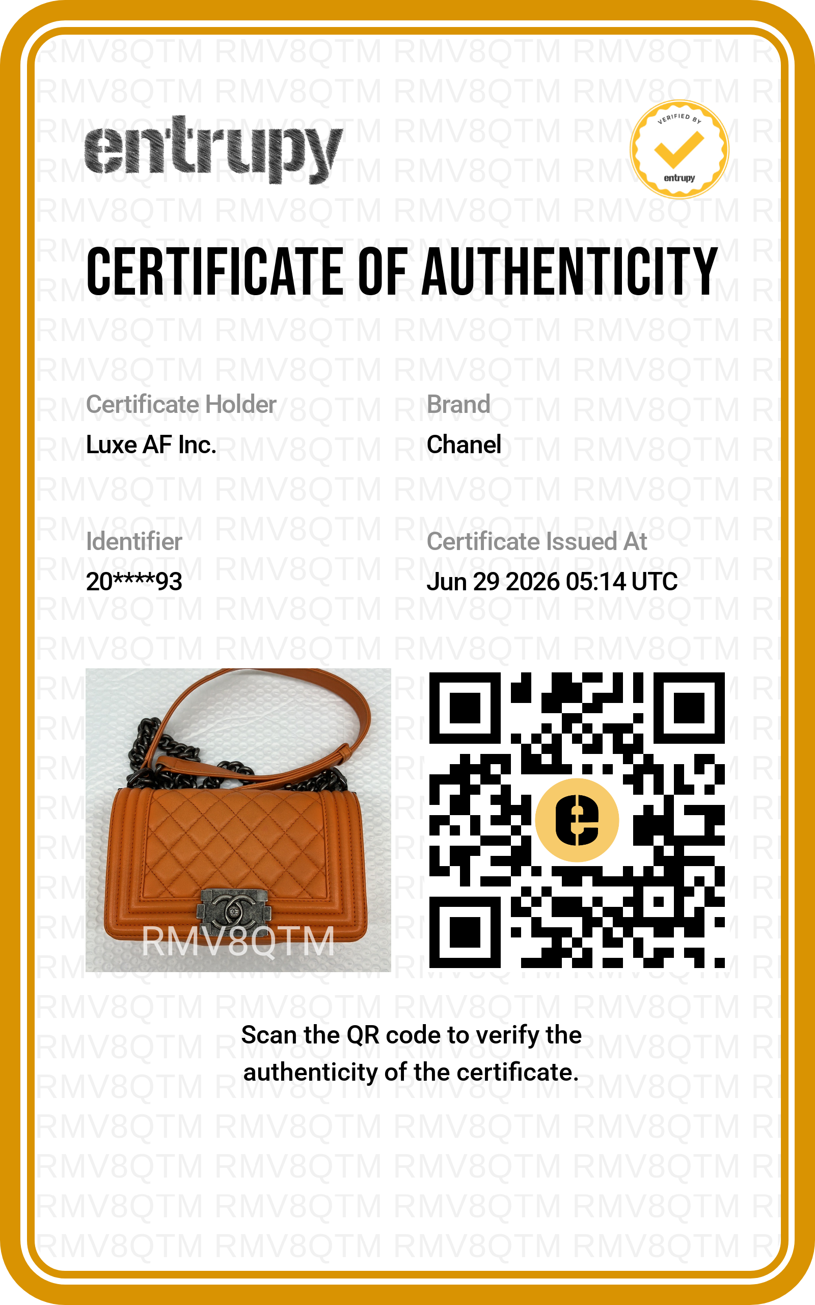 Chanel LeBoy Orange Quilted Lambskin Small Size Flap Bag With Silver Buckle(20***93) CC2343
