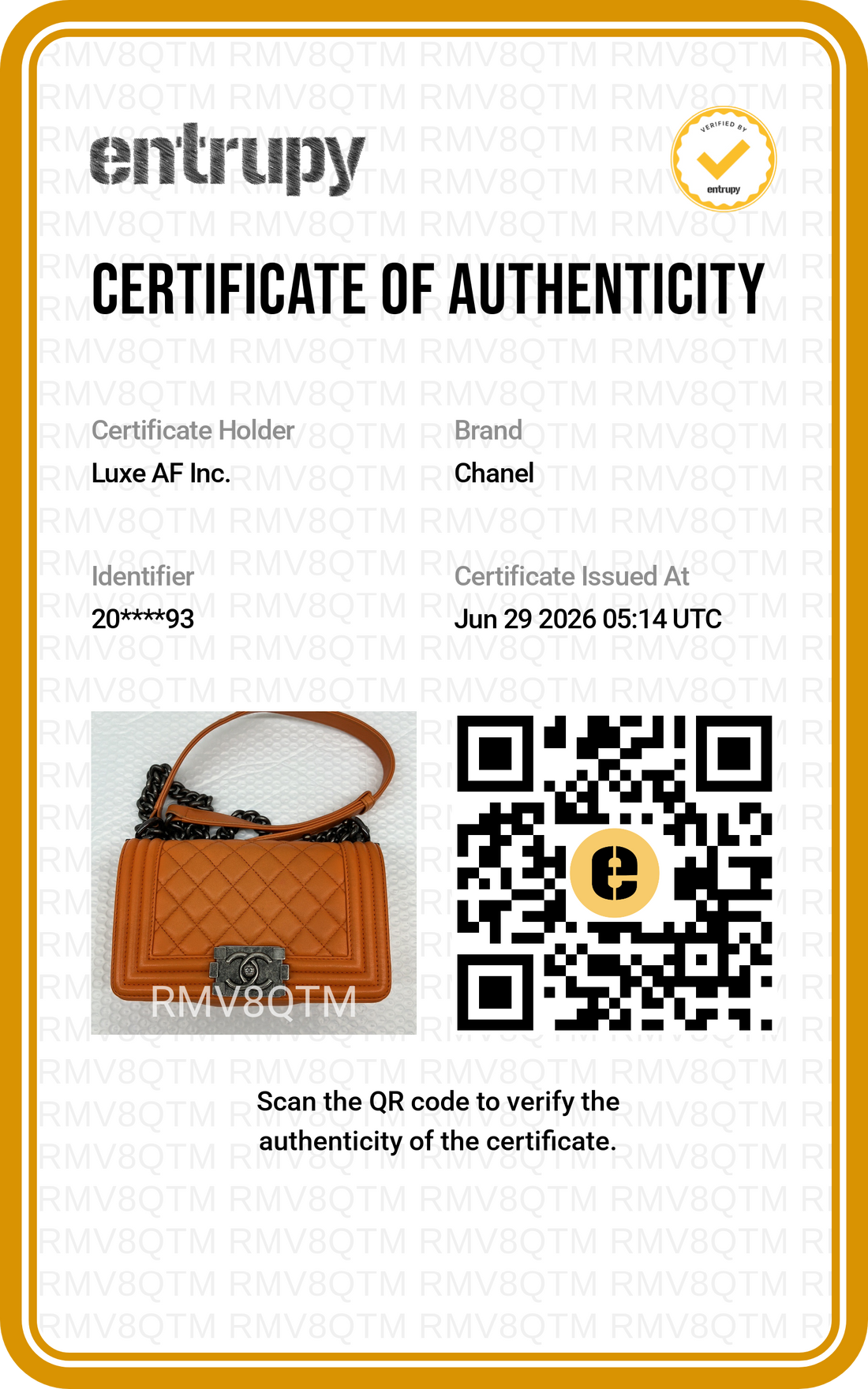 Chanel LeBoy Orange Quilted Lambskin Small Size Flap Bag With Silver Buckle(20***93) CC2343