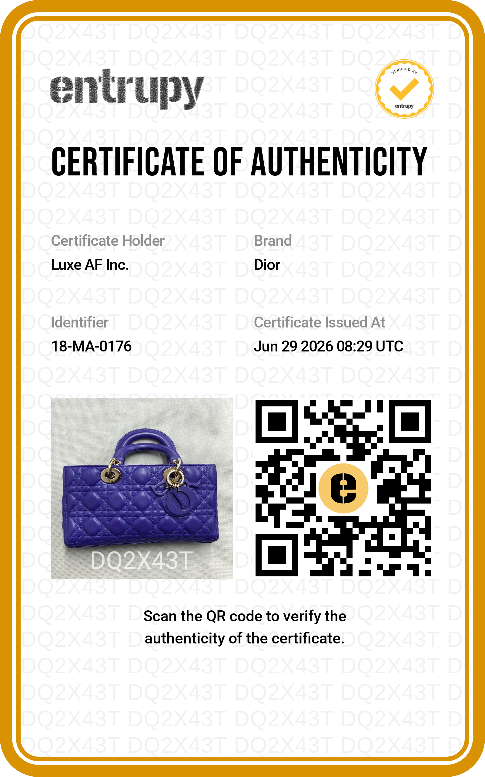 Christian Dior D-joy Purple Cannage Lambskin Handle Bag DR884