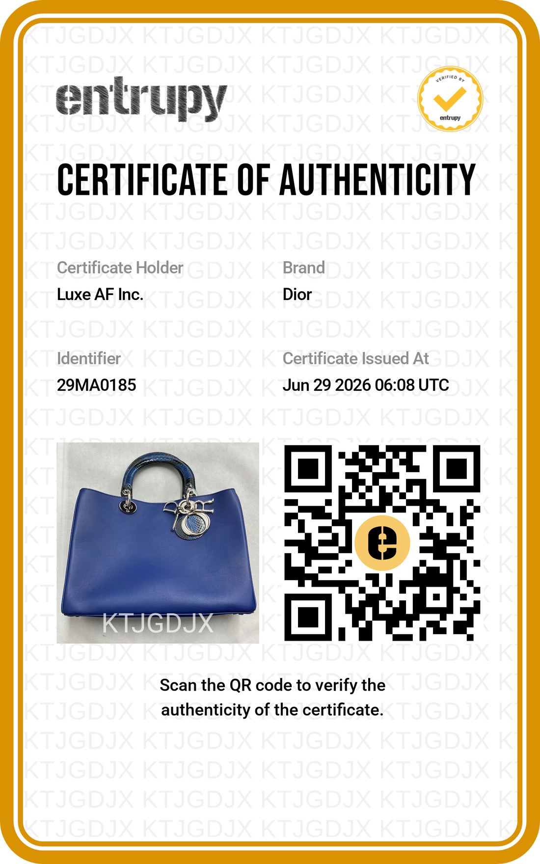 Christian Dior Diorissimo Blue Leather Python Handle Bag DR847