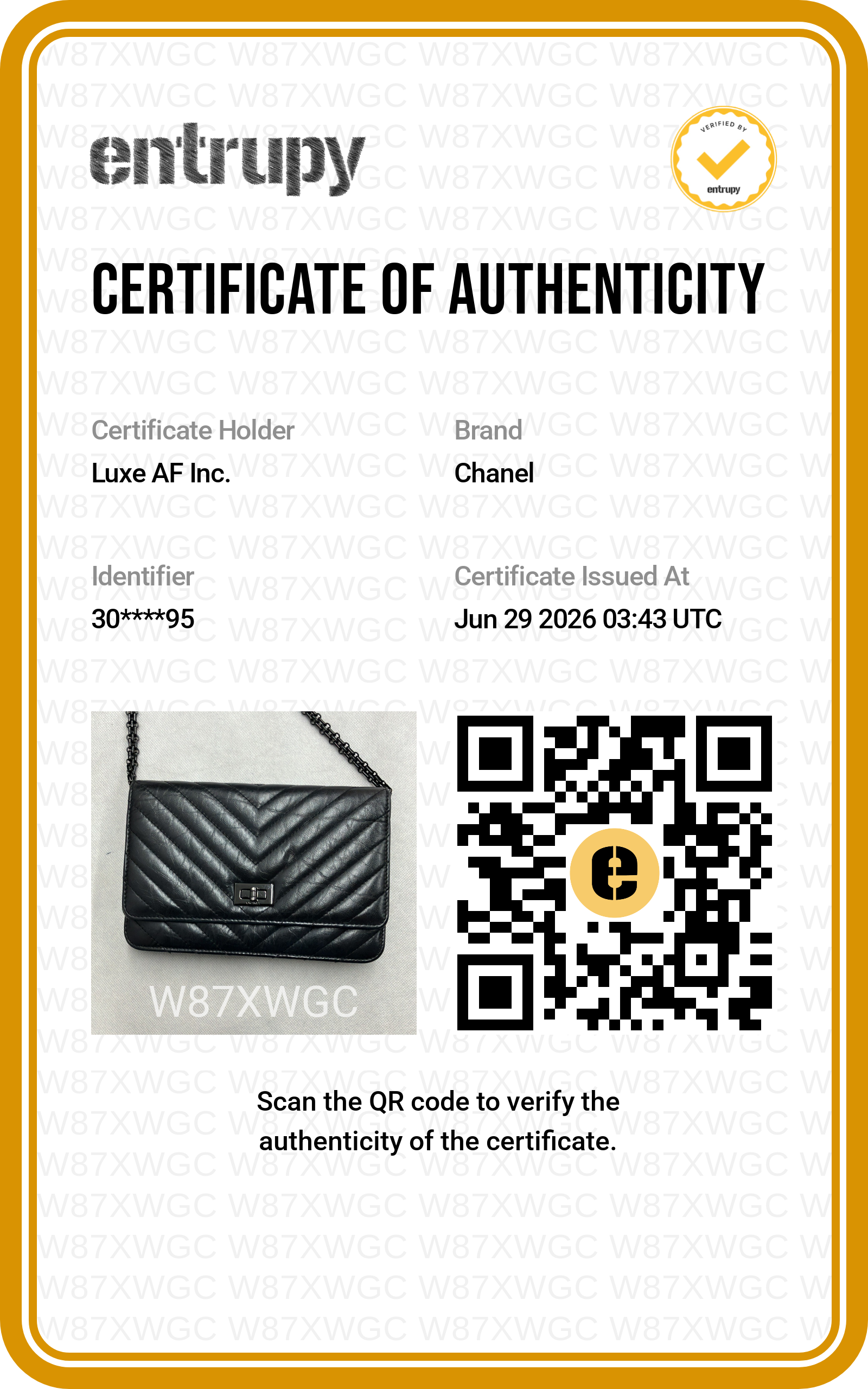Chanel So Black Chevron Quilted Leather Wallet On Chain(30***95) CC2346