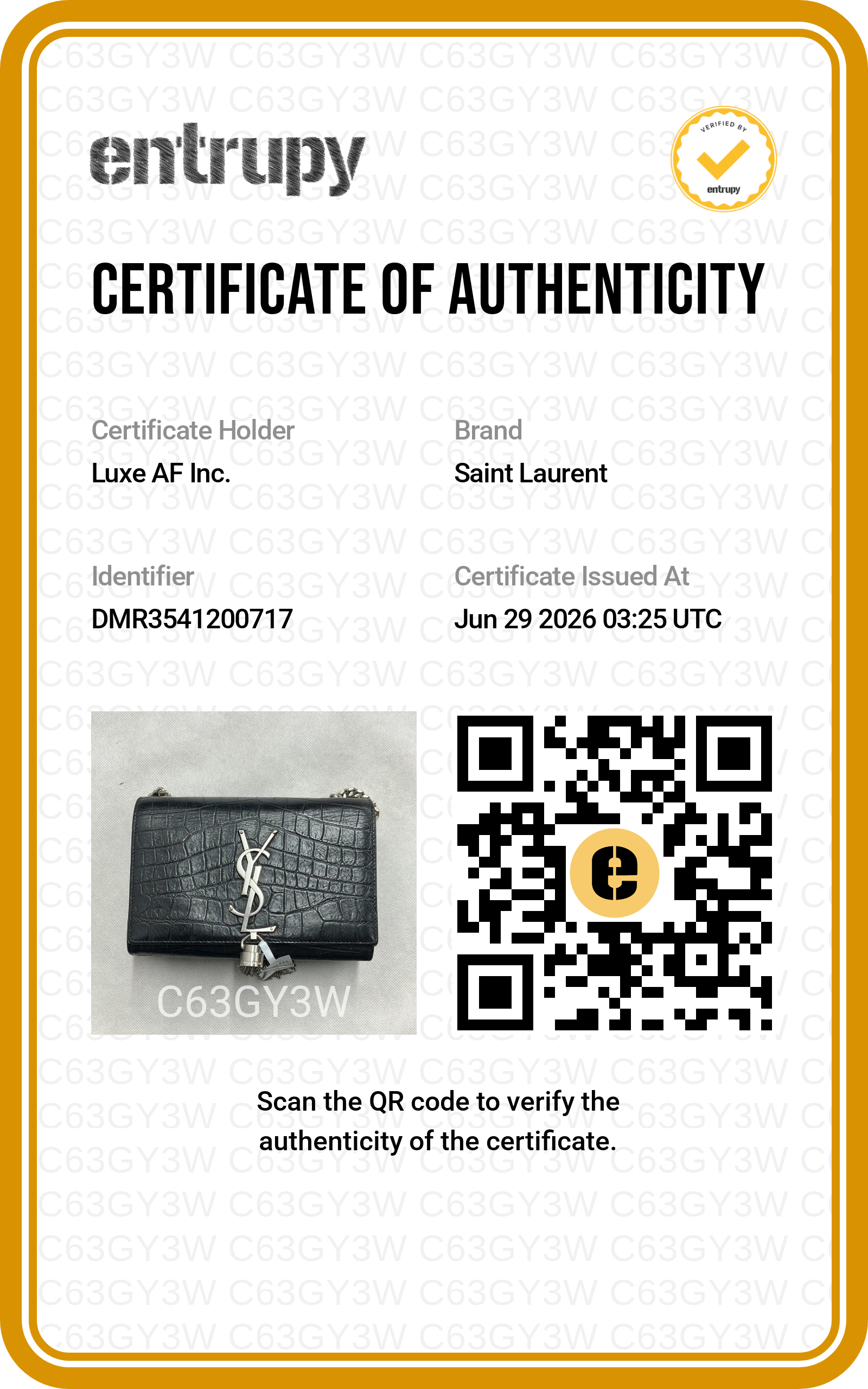 Saint Laurent Kate Croc-Embossed Leather Tassel Shoulder Bag SL275