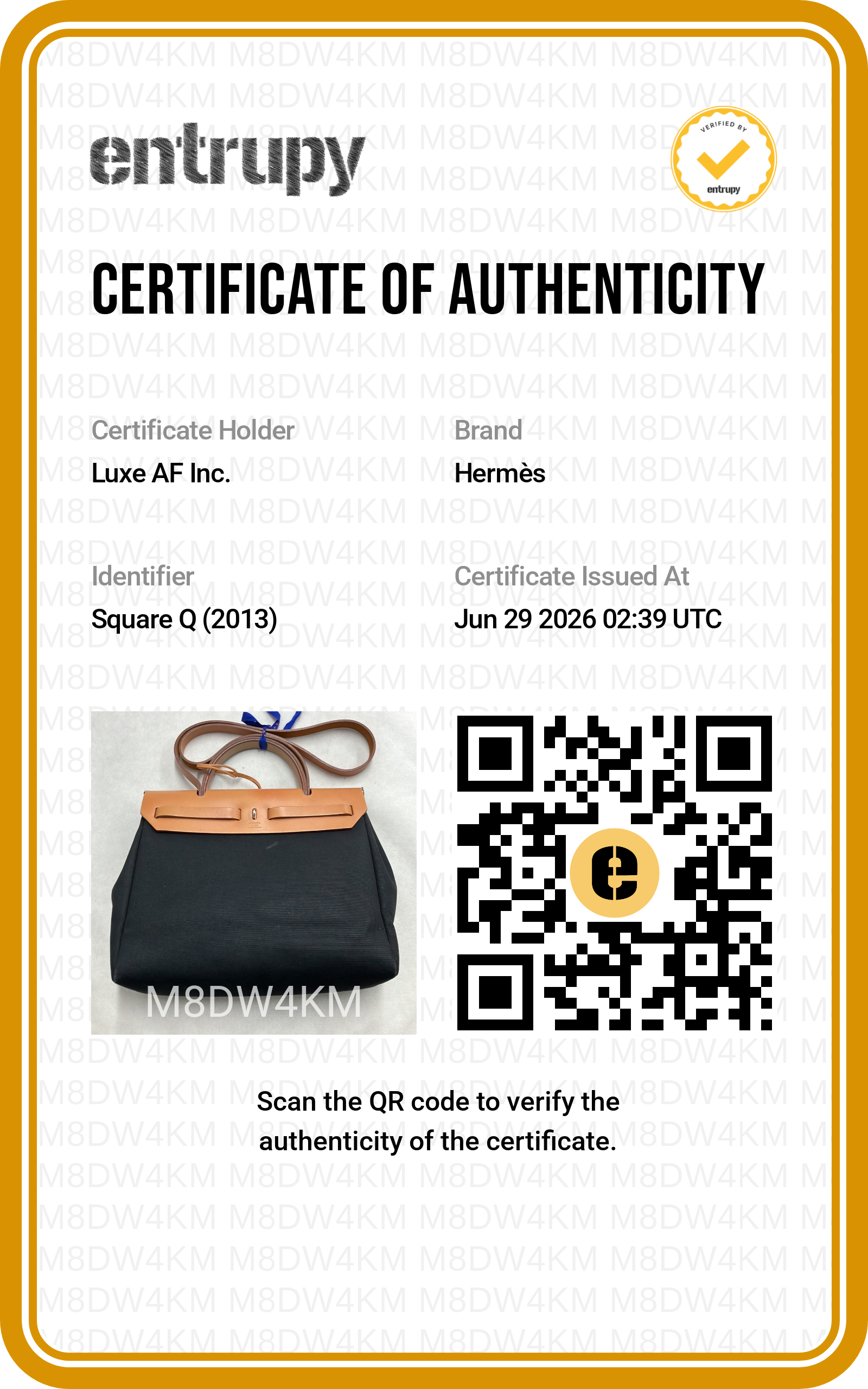 Hermes Herbag31 Black Toile Canvas Handle Bag HR137