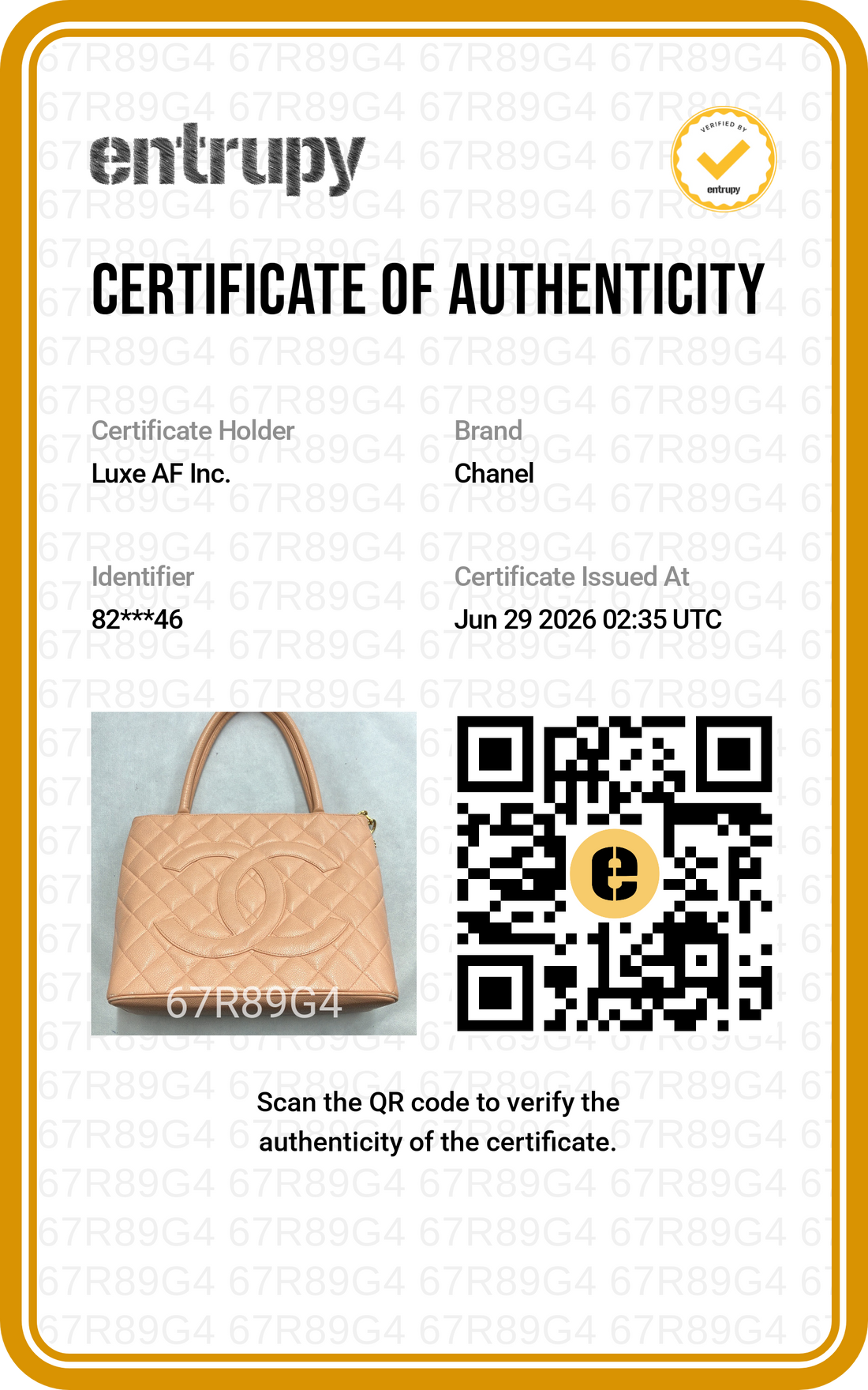 Chanel Medallion Beige Quilted Leather Handle Bag(82***46) CC2485