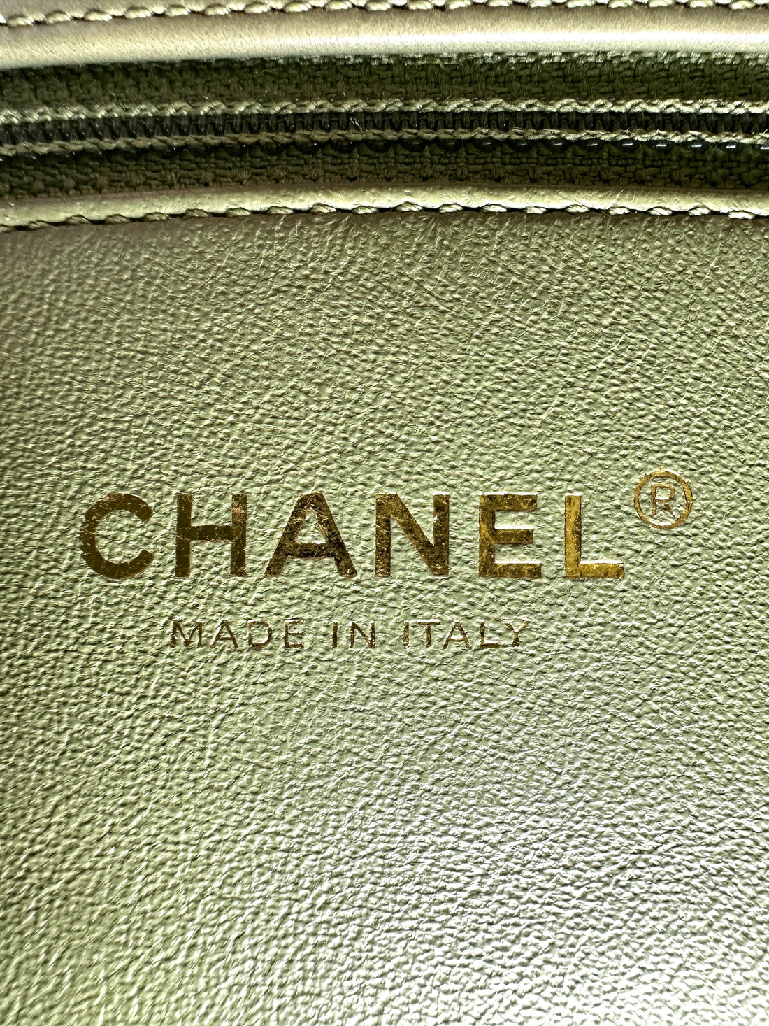 Chanel CoCo Handle Green Chevron Quilted Leather Lizard Handle Medium Size Shoulder Bag(25***43) CC2377